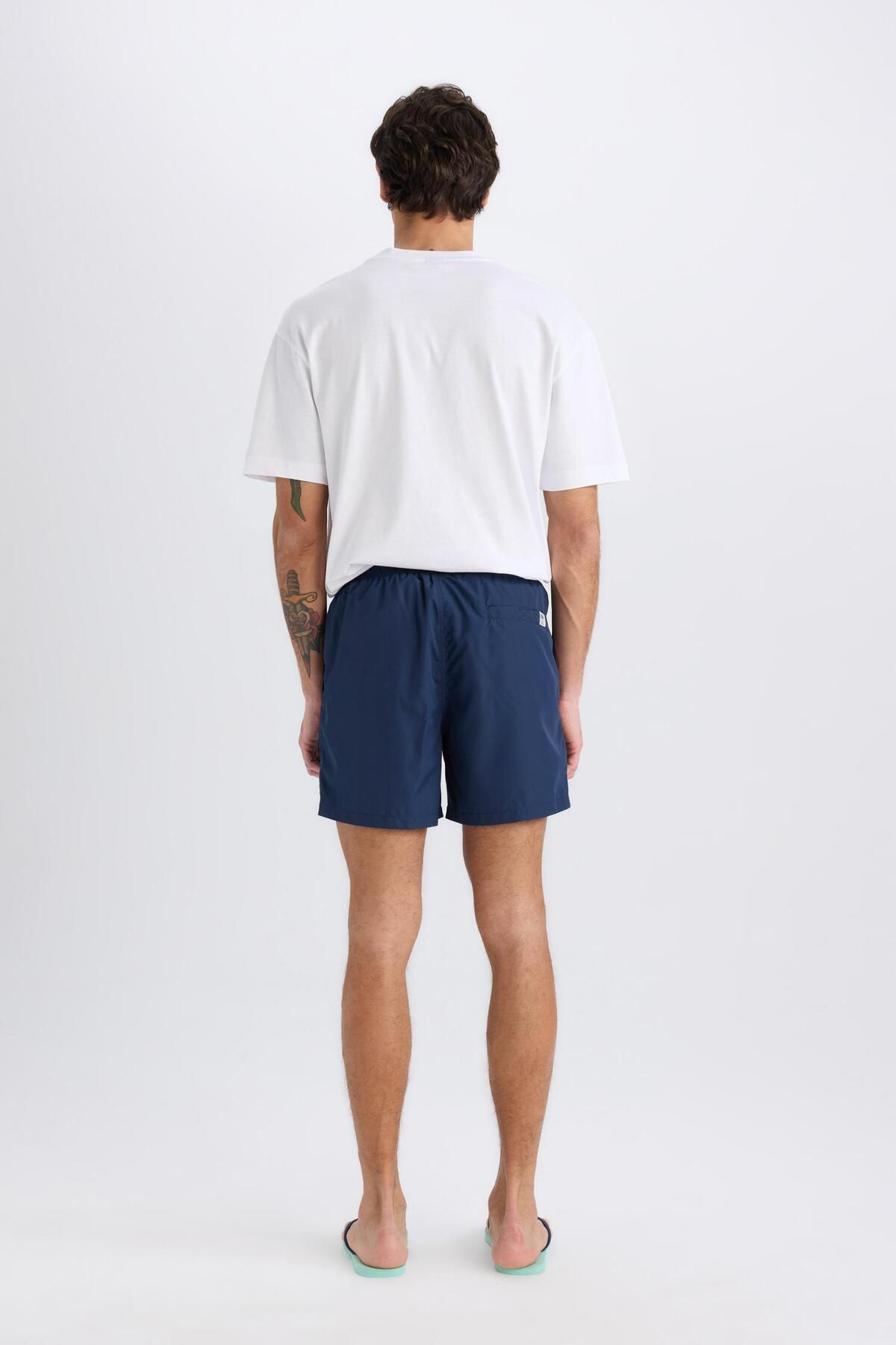 DeFacto-Mesh Lined Quick Dry Short Length Sea Shorts X2955Az25Hs 7