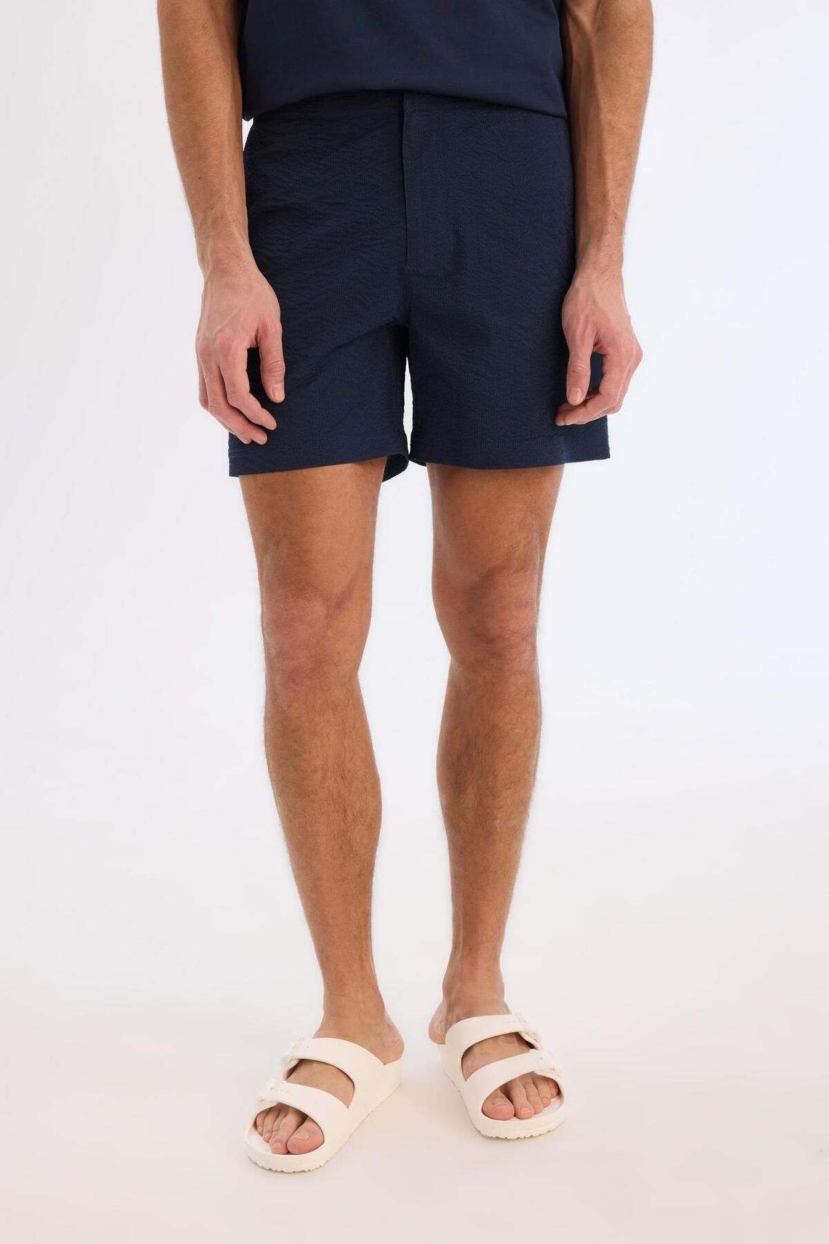 DeFacto-Mesh Lined Button Front Short Length Sea Shorts E0904Ax25Hs 6