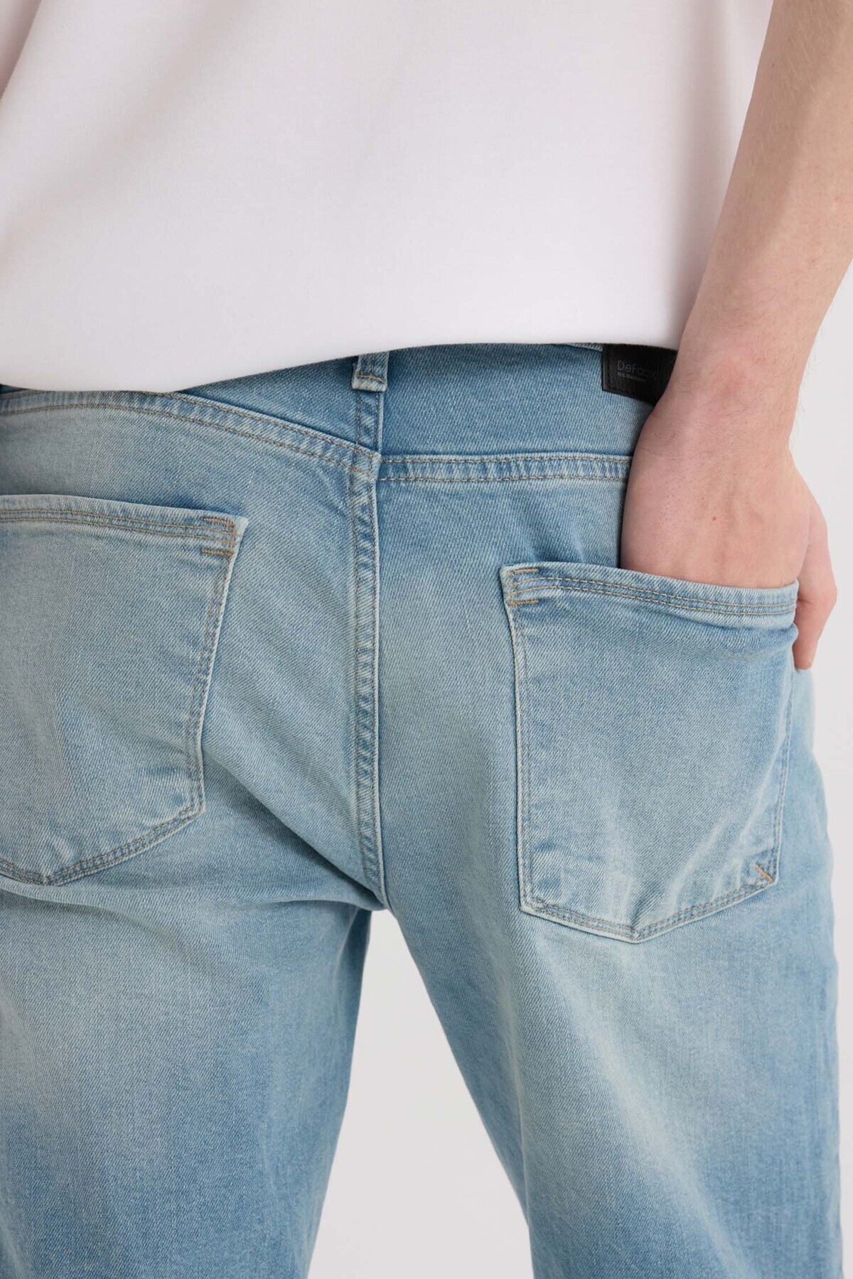 DeFacto-Sergio Regular Fit - Τζιν ποδιών κανονικής μέσης E5414AX25SP 5