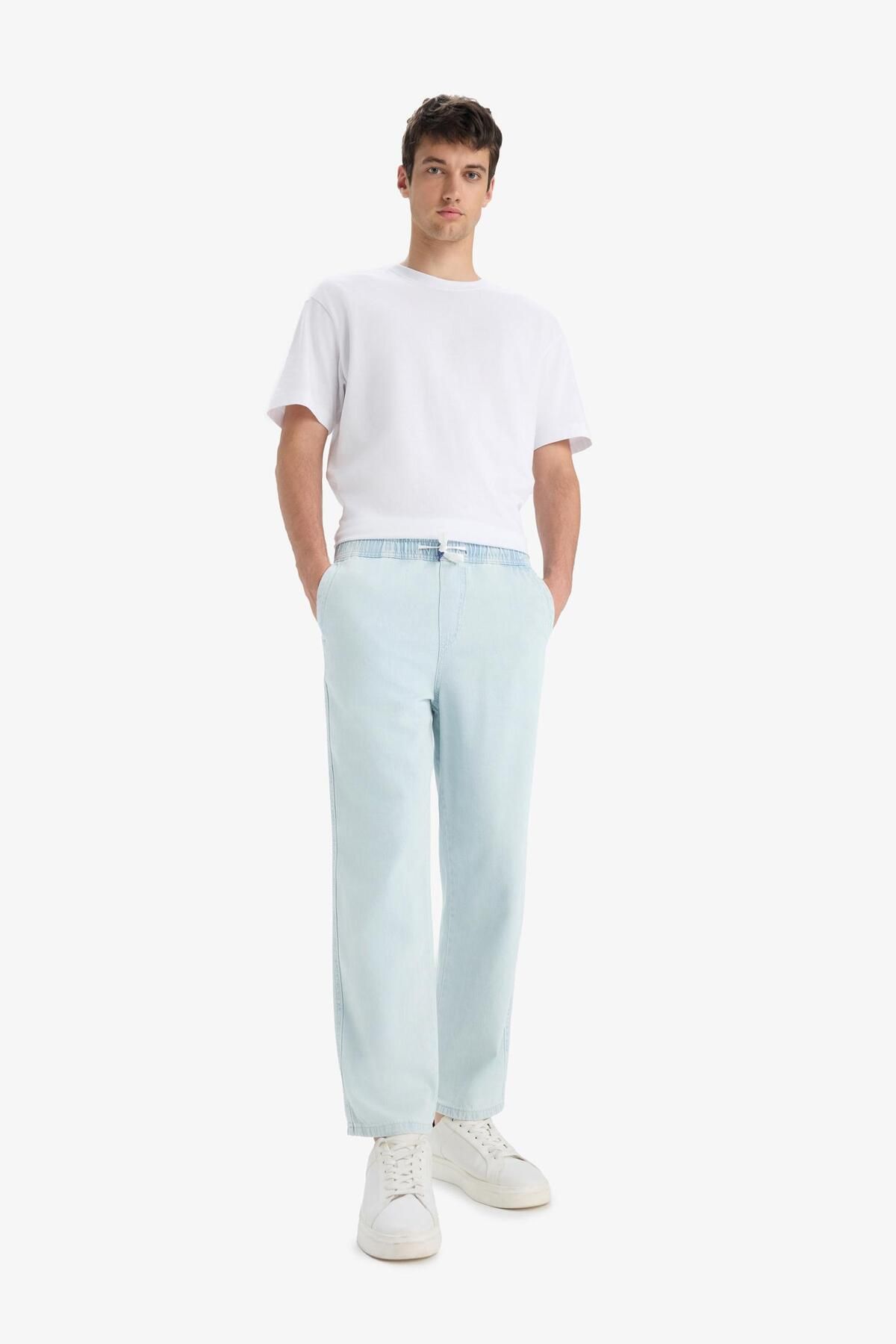 DeFacto-Παντελόνι Ylan Jean Wide Fit C2045ax24sm 3
