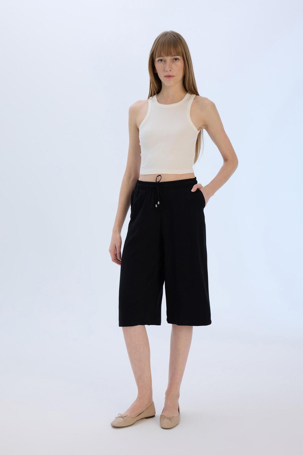 DeFacto-Capri-Crop-Fit-Viskose-Capri mit hoher Taille I6798az23sm 3