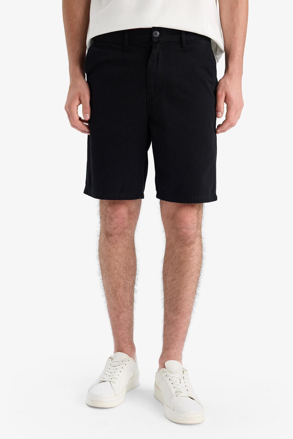 DeFacto-%100 Бермуди Pamuk Regular Fit Şort E1231AX25SM 3