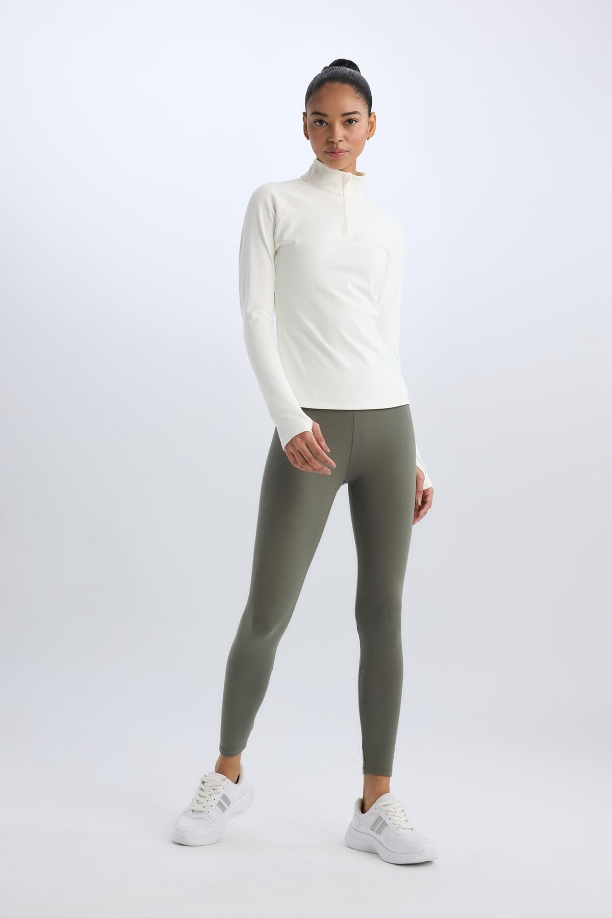 DeFacto-Defactofit Waist Hugging Athlete Leggings B4590Ax24Wn 2