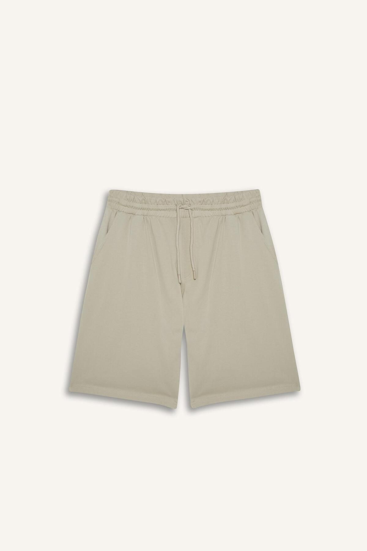 DeFacto-Slim Fit Slim Fit Βαμβακερό Basic ίσιο βερμούδα με τσέπες W1105az25sp 6
