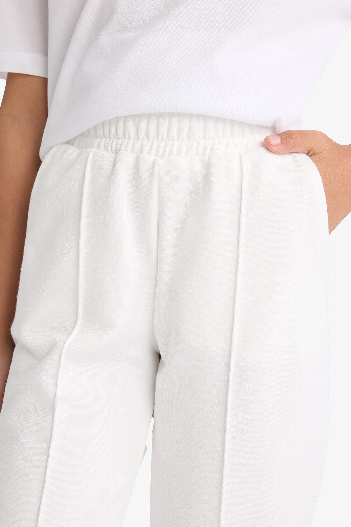DeFacto-Girl's Basic Plain Jogger Sweatpants with Elastic Waist X9036A625Au 6