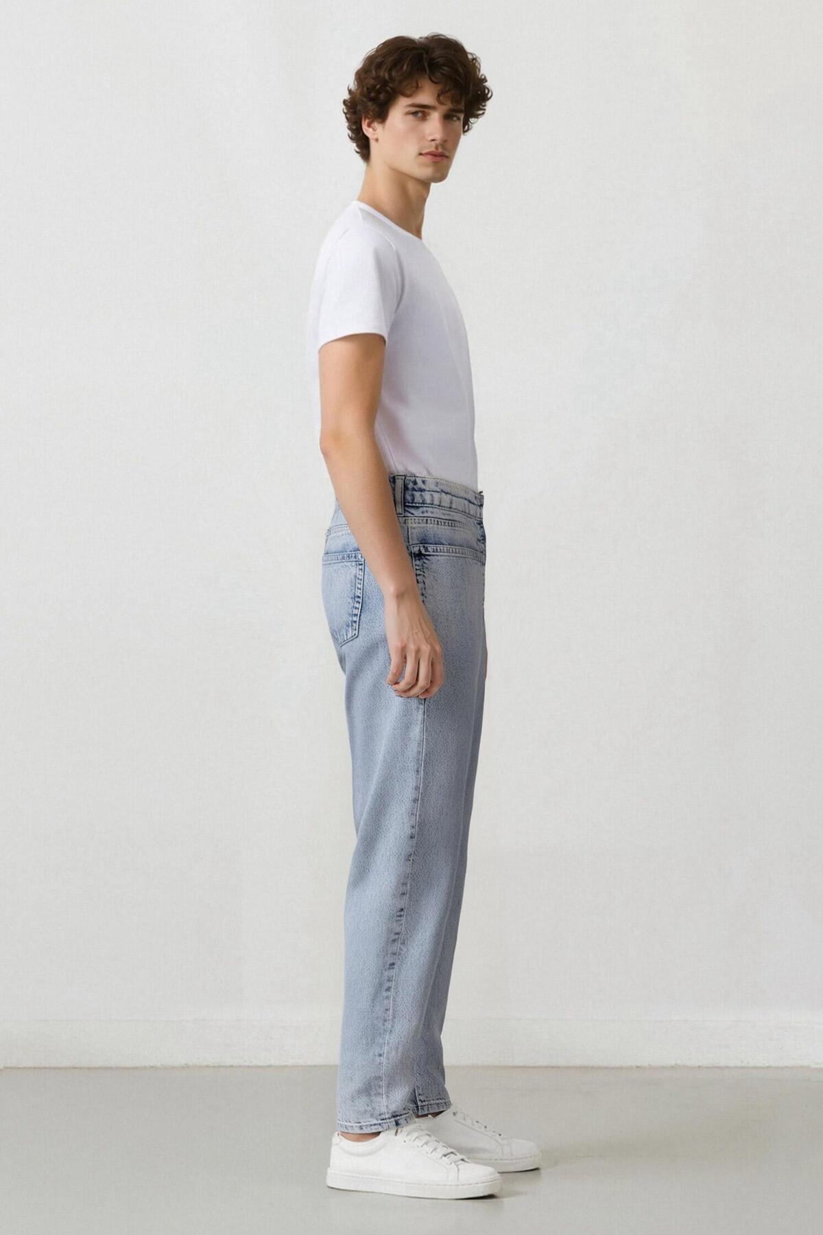 DeFacto-Παντελόνι Slim Tapered Fit Skinny Fit D2008AX25SP 4
