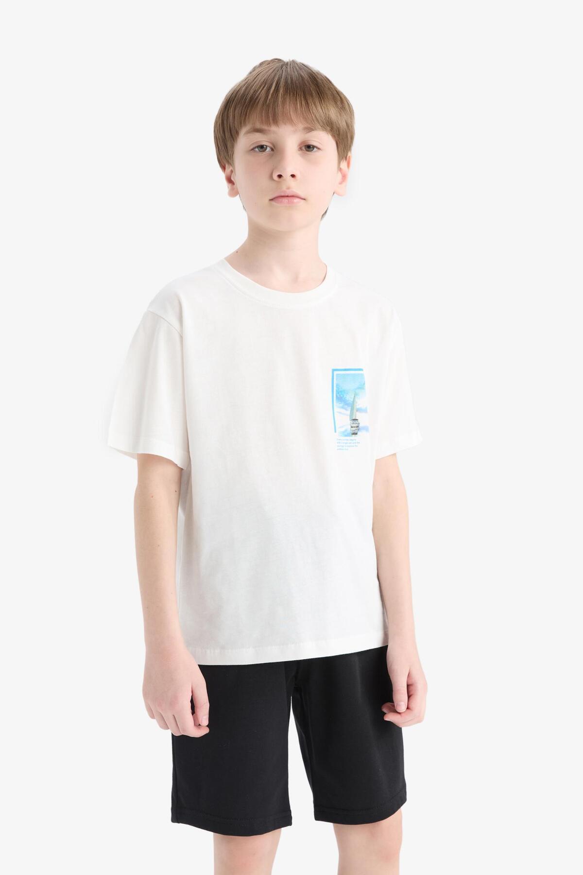 DeFacto-Boy's Elastic Waist Shorts E0161A825Sm 3