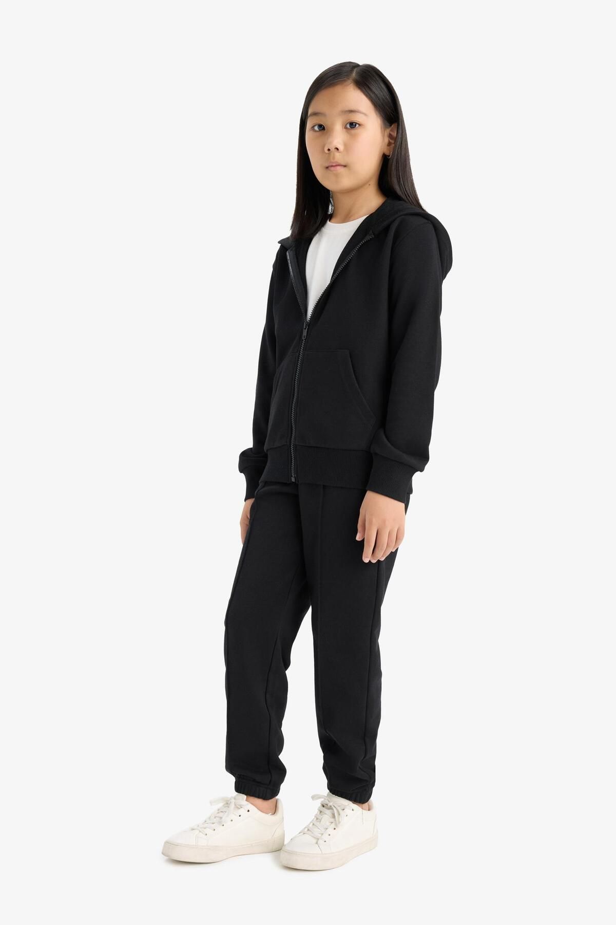 DeFacto-Girl's Basic Plain Jogger Sweatpants with Elastic Waist X9036A625Au 3