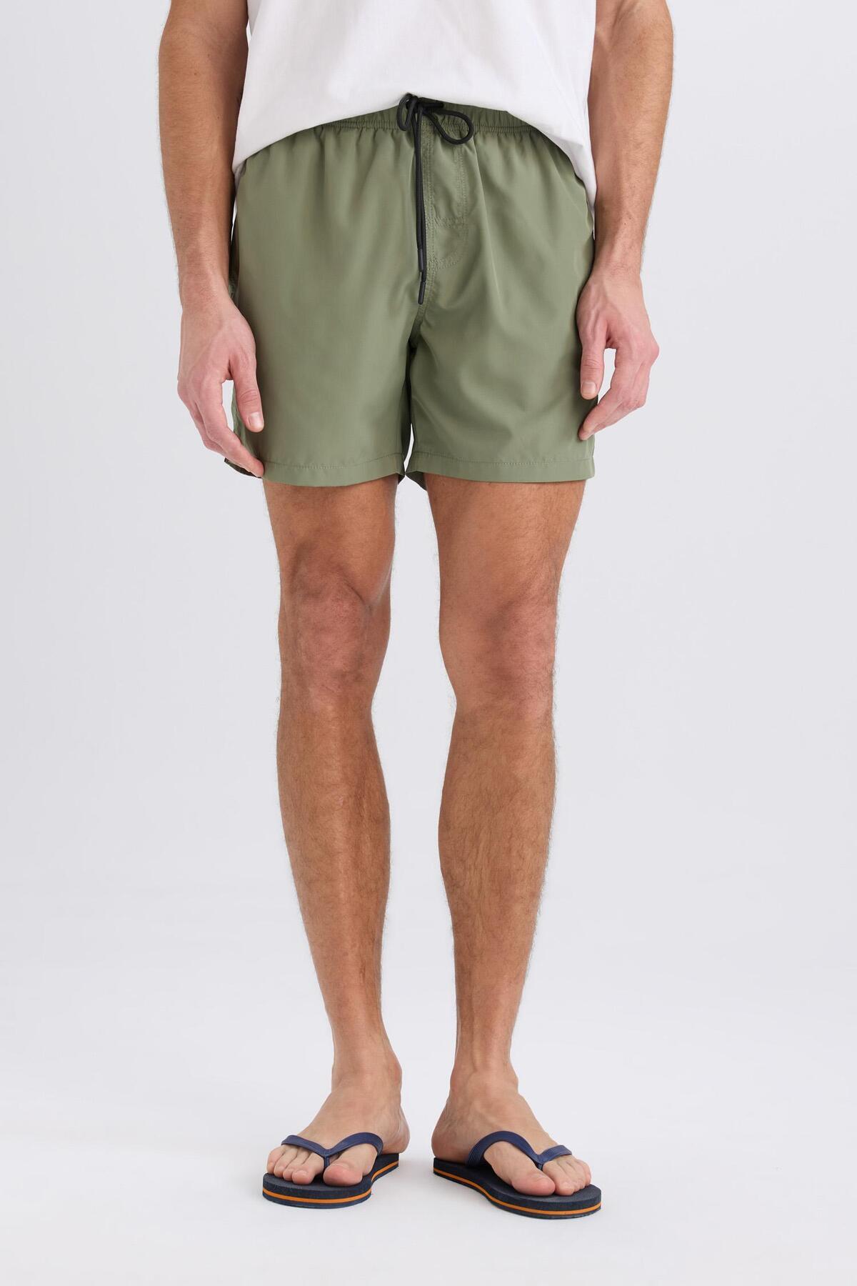 DeFacto-Mesh Lined Quick Dry Short Length Sea Shorts X2955Az25Hs 4