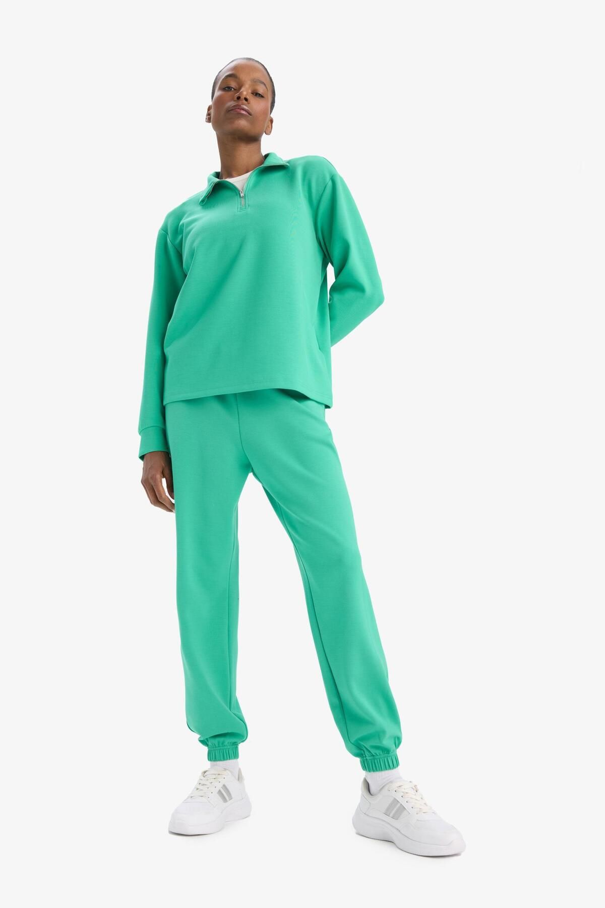 DeFacto-DeFactoFit Sport Jogginghose Slim Standard Fit Modal mit Doppeltaschen Basic Uni B1794AX25SP 3