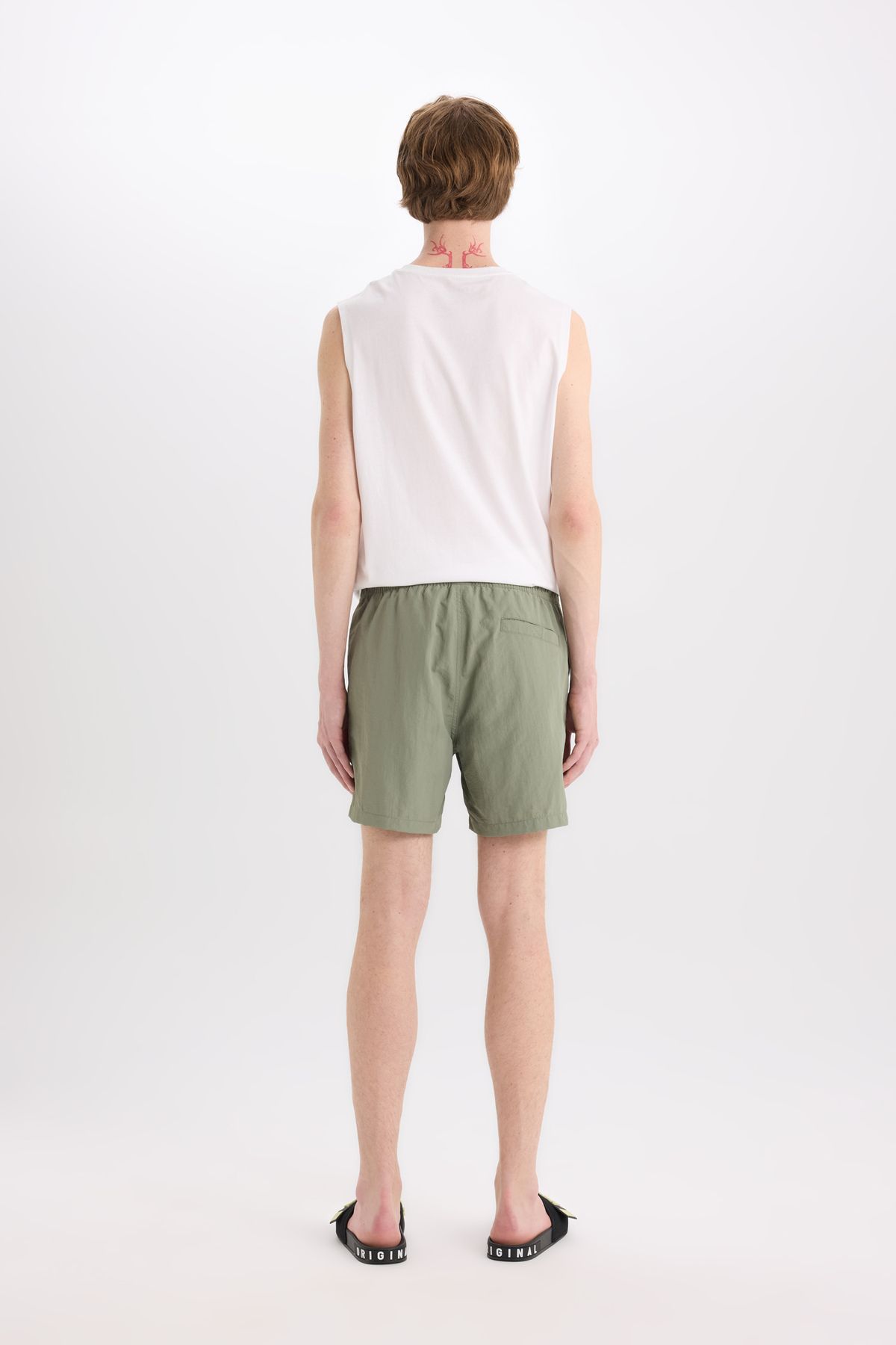 DeFacto-Fishnet Lined Above Knee Sea Shorts E0995Ax25Hs 6