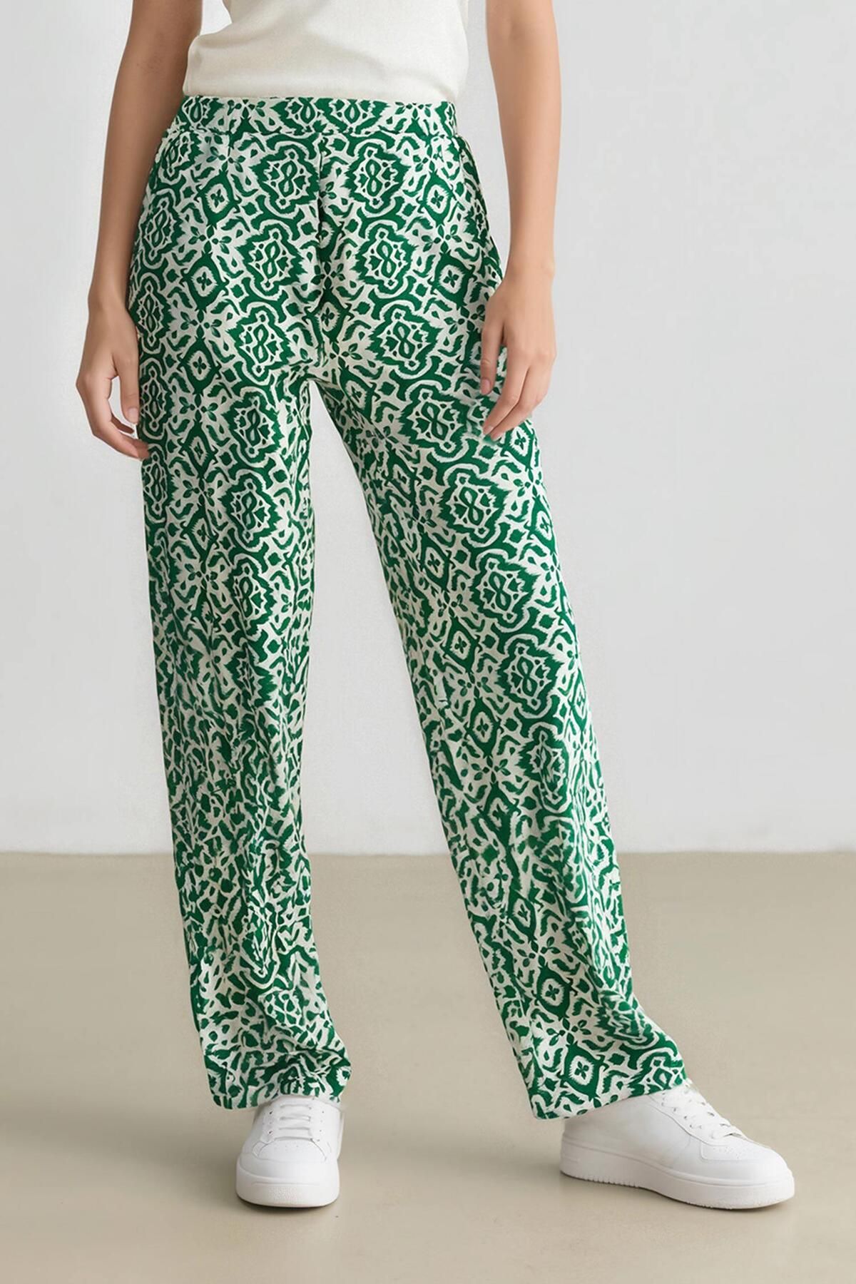 DeFacto-Palazzo-Hose mit weitem, weitem Bein und regulärer Passform D4631AX25SP 6