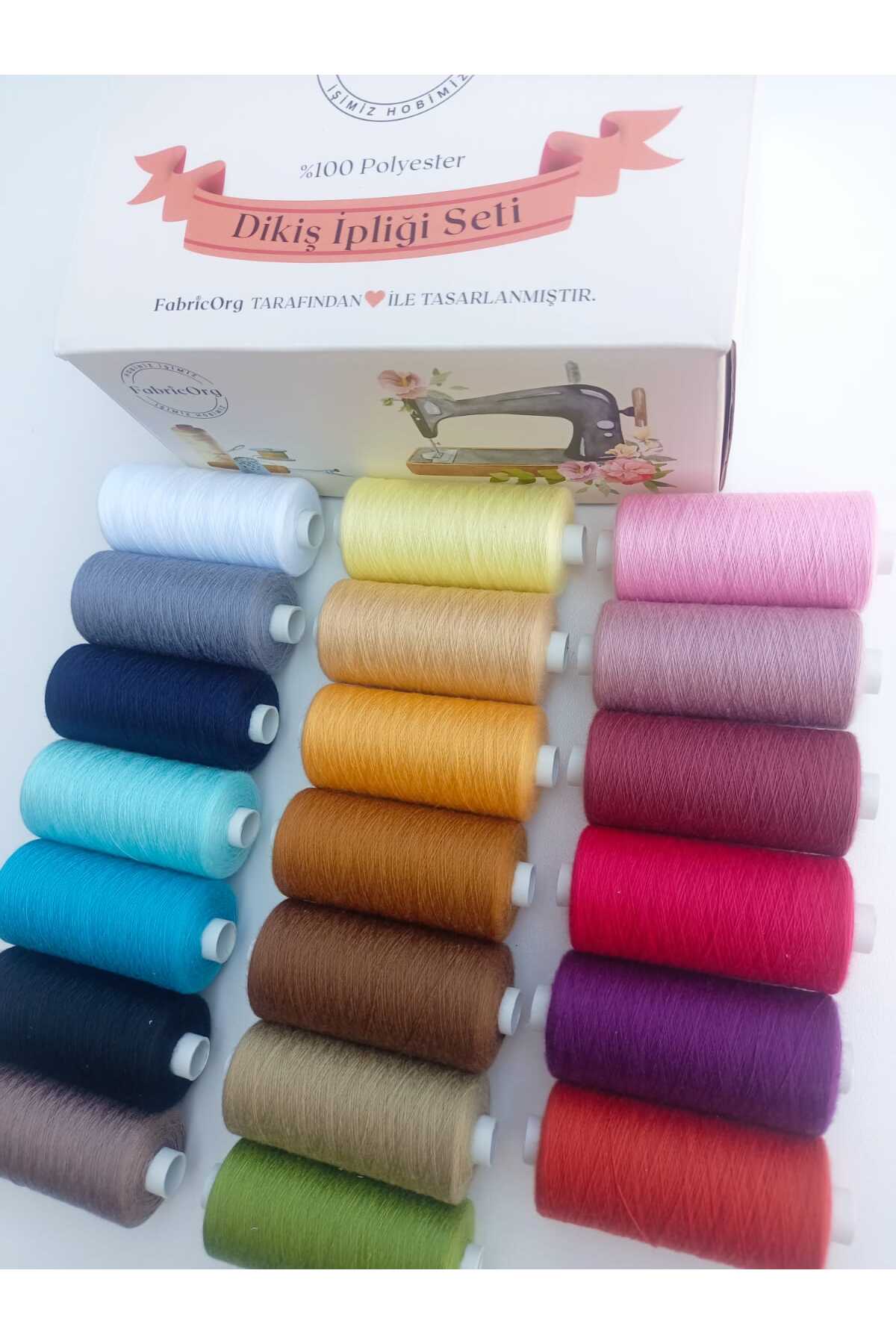 fabricorg 1000 m X 20 Renk 120 Numara Makine & El Dikiş Ipliği