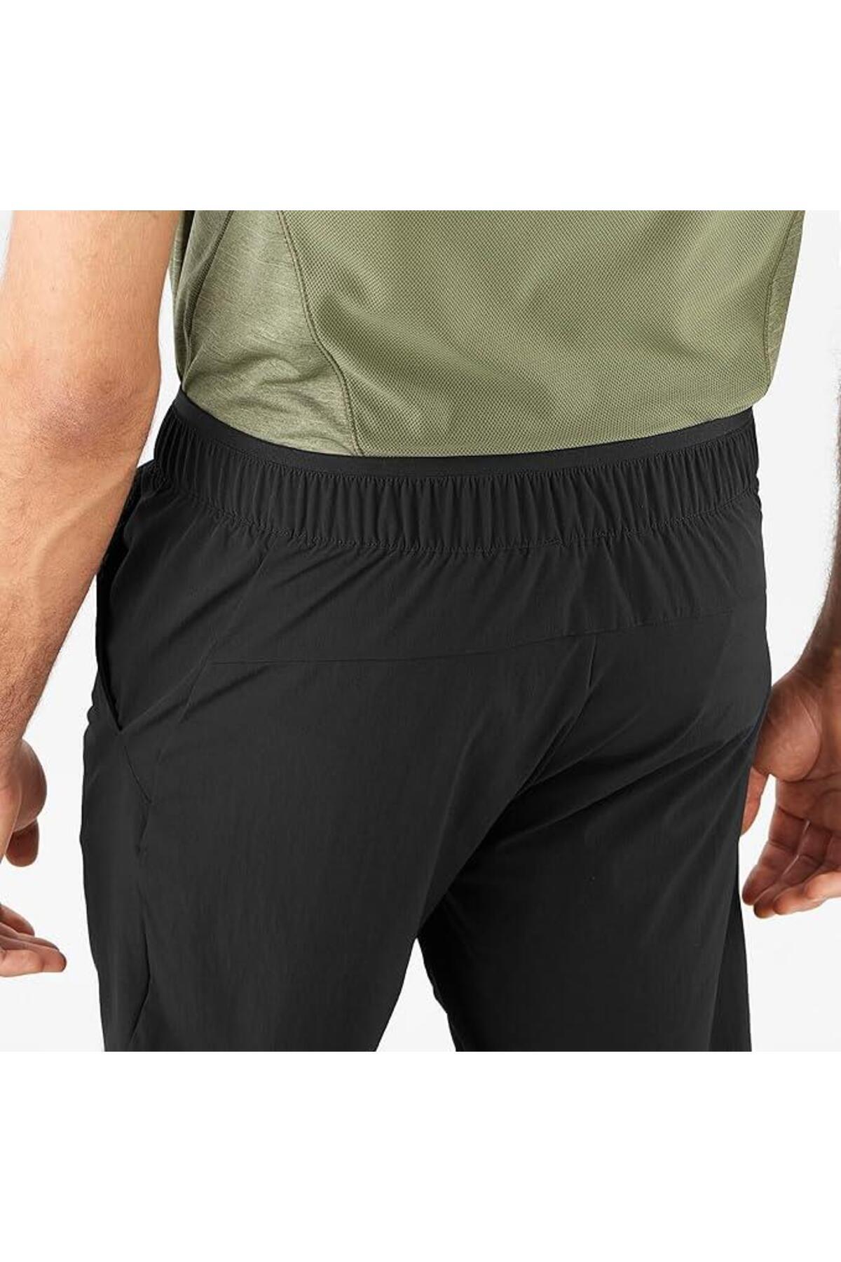 Salomon-Pantaloni scurți pentru exterior pentru bărbați Wayfarer Ease - negri 4