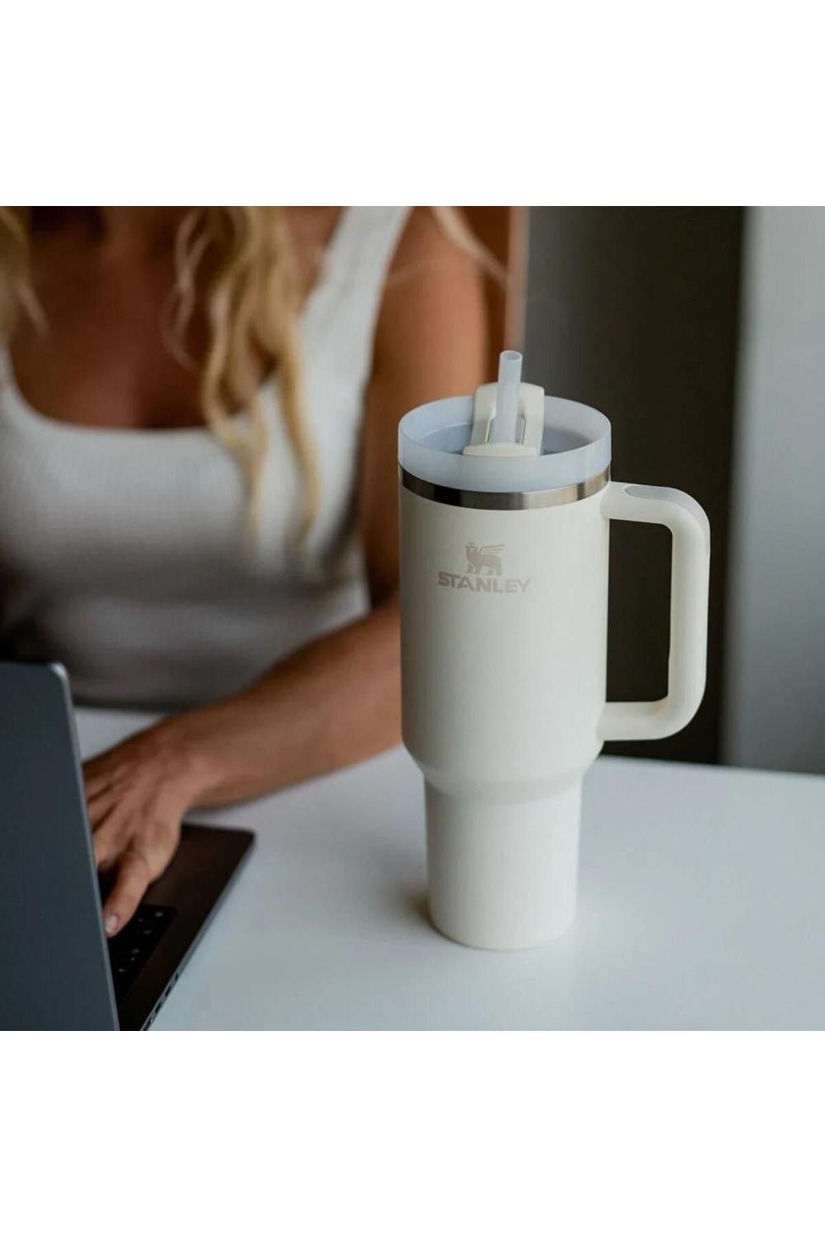 Stanley-Quencher Thermos Cup with Straw 1.18 Lt-10-10824-453 6