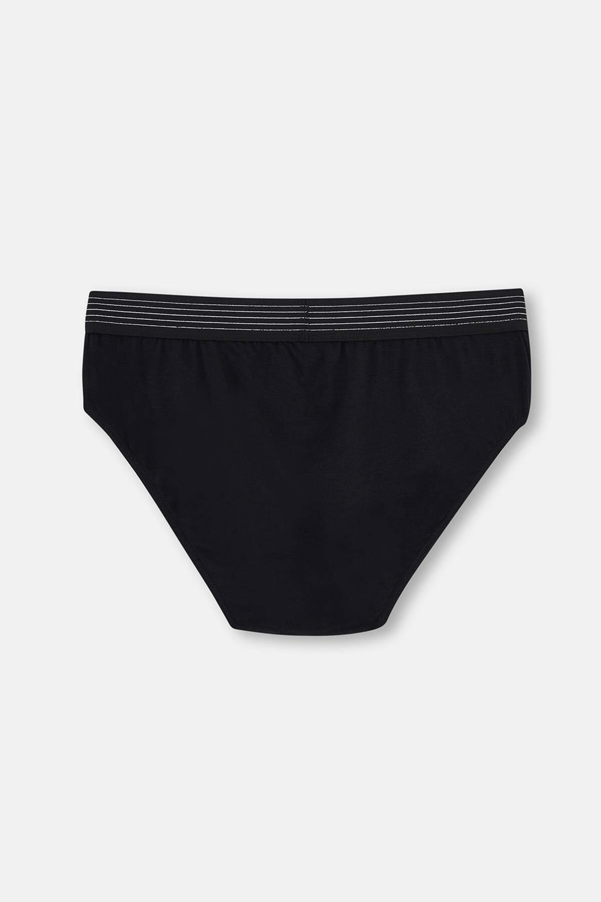 Dagi Siyah Micro Modal 2'li Slip Külot görsel 3