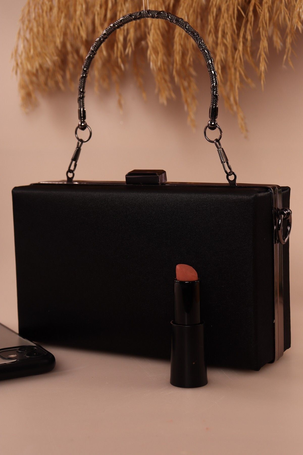 weem bag Elysara EB0107 | SATEN CANEL ŞIK ABİYE ÇANTA görsel 2