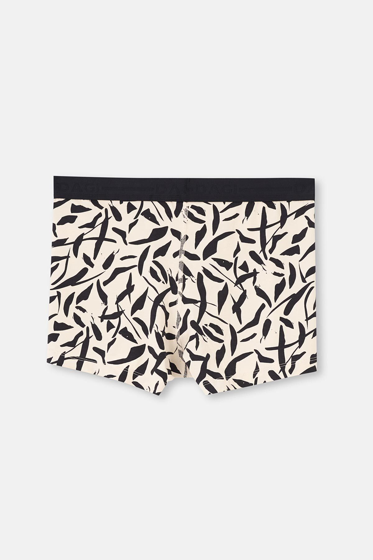 Dagi-Schwarz-Haut 3-teilige gemusterte Baumwoll-Boxershorts 3