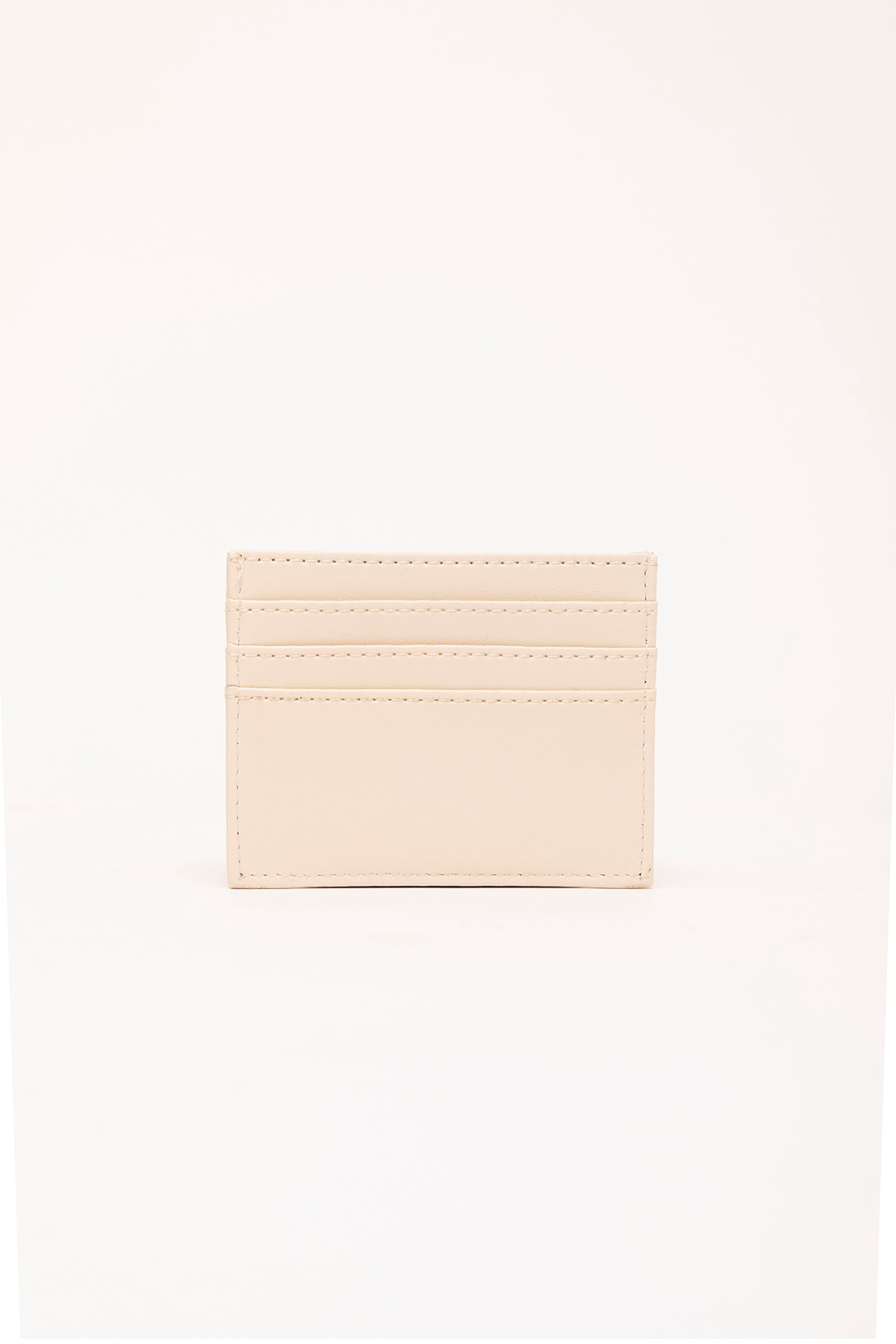 SHAKA Krem SHK68 Unisex Suni Deri Süper İnce Model Kağıt Para Bölmeli Kredi Kartı Ve Kartvizitlik Kartlık görsel 4