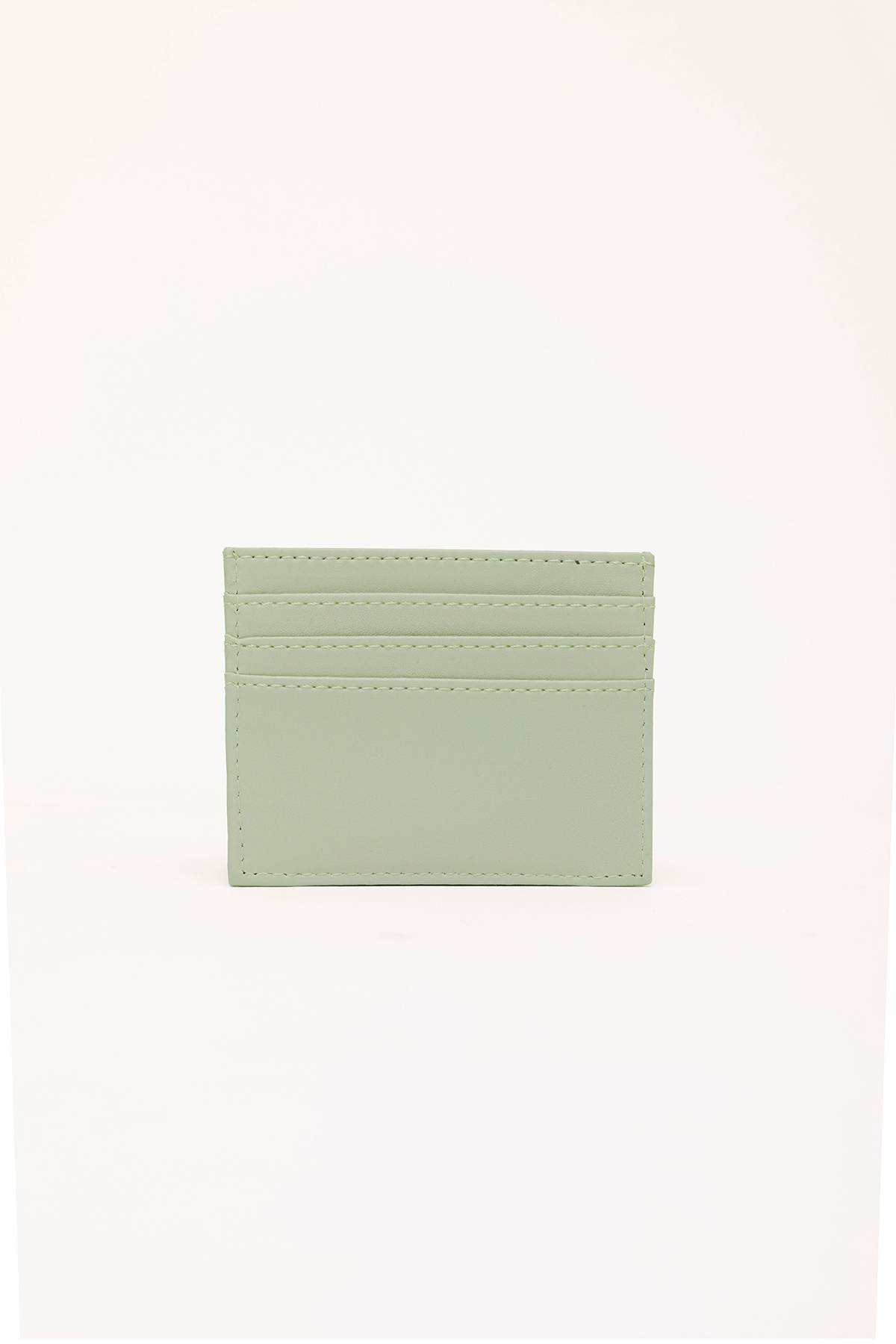 SHAKA Mint Yeşil SHK68 Unisex Suni Deri Süper İnce Model Kağıt Para Bölmeli Kredi Kartı Ve Kartvizitlik Ka görsel 5