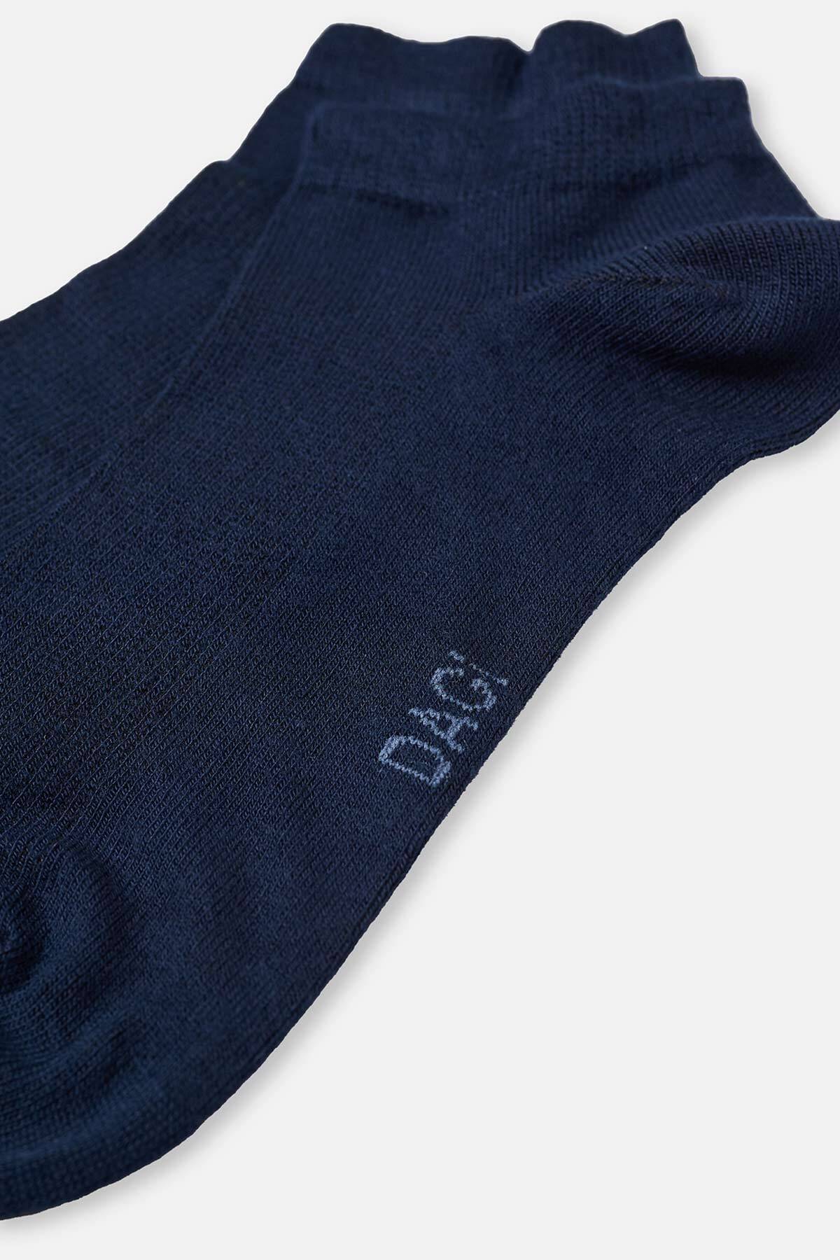 Dagi-Marineblaue Herren-Bambus-Booties-Socken im 2er-Pack 3