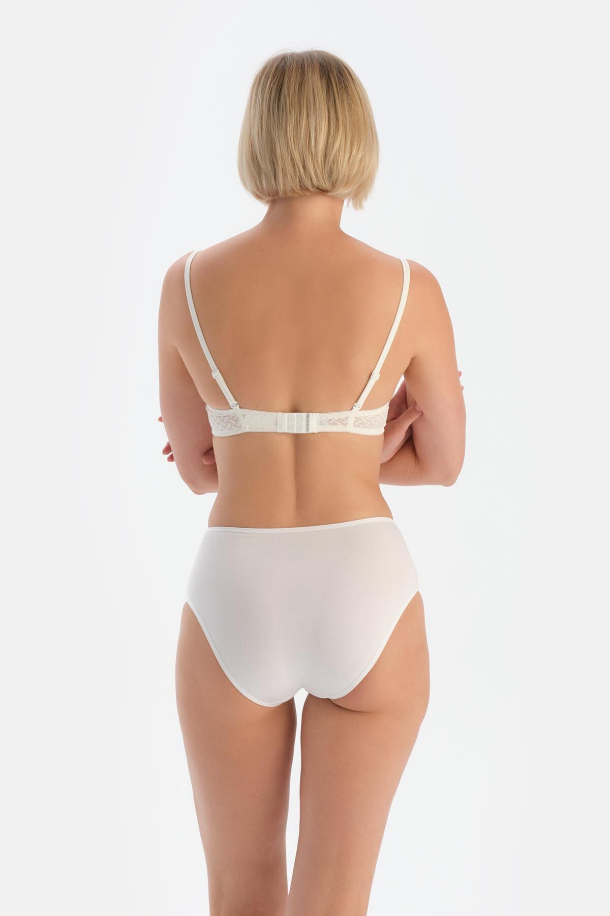 Dagi-Weiße 3-teilige Slip-Slips mit hoher Taille 2