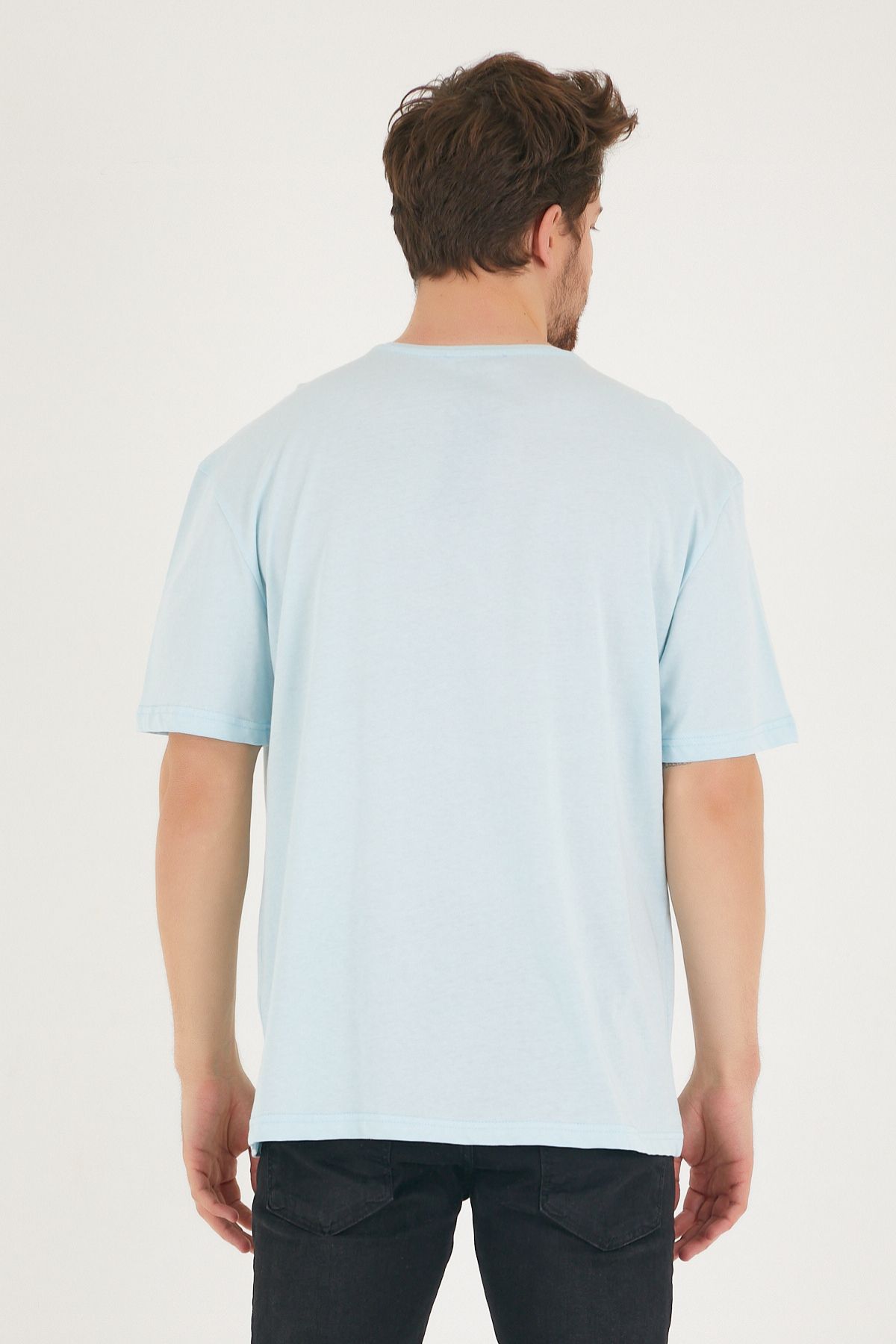 Superlife-Superlife Men's Crew Neck Standard ® Ular Fit T-Shirt Spr21Y30 3