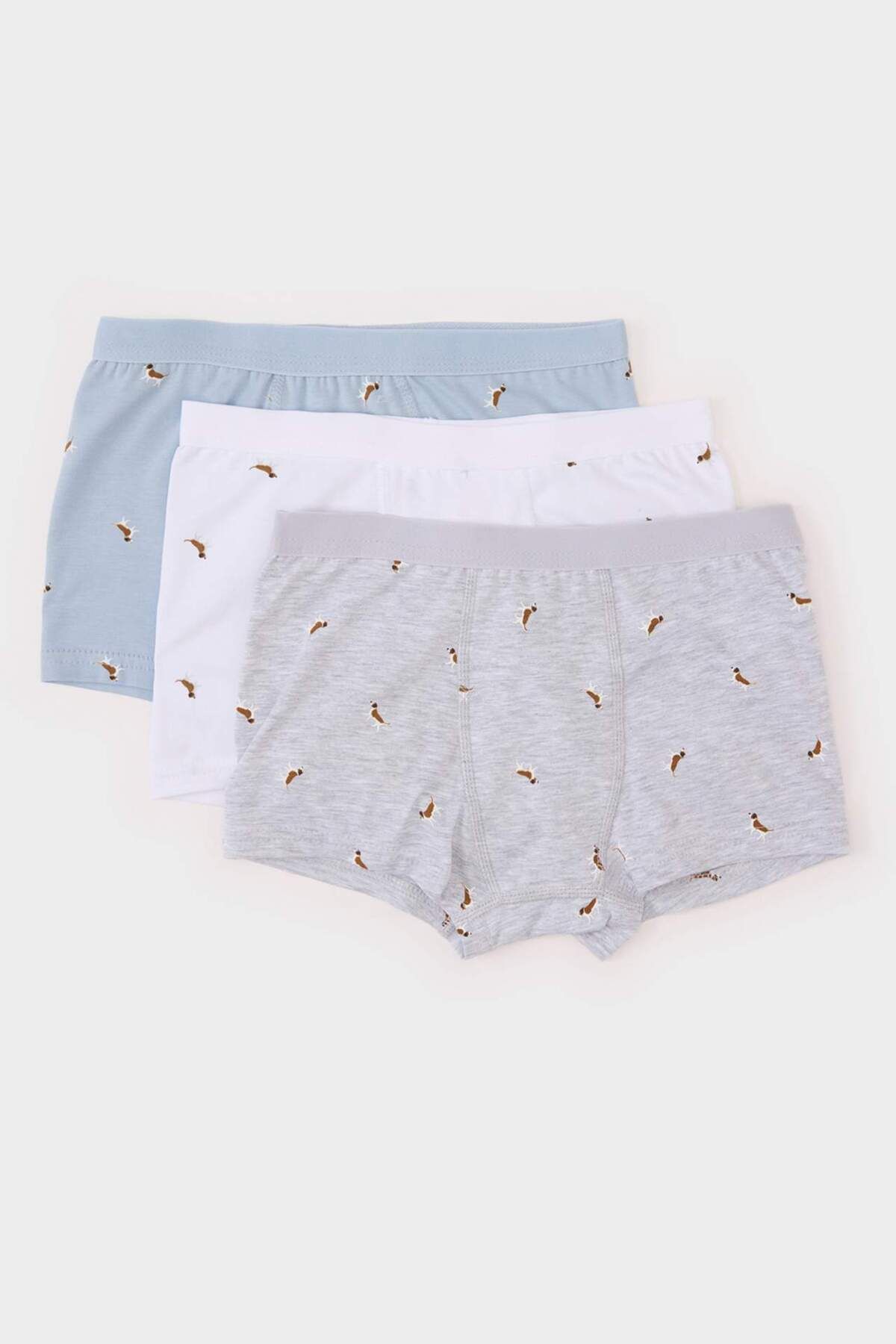 DeFacto-Boy's Patterned 3-Piece Boxer E1568A824Au 1