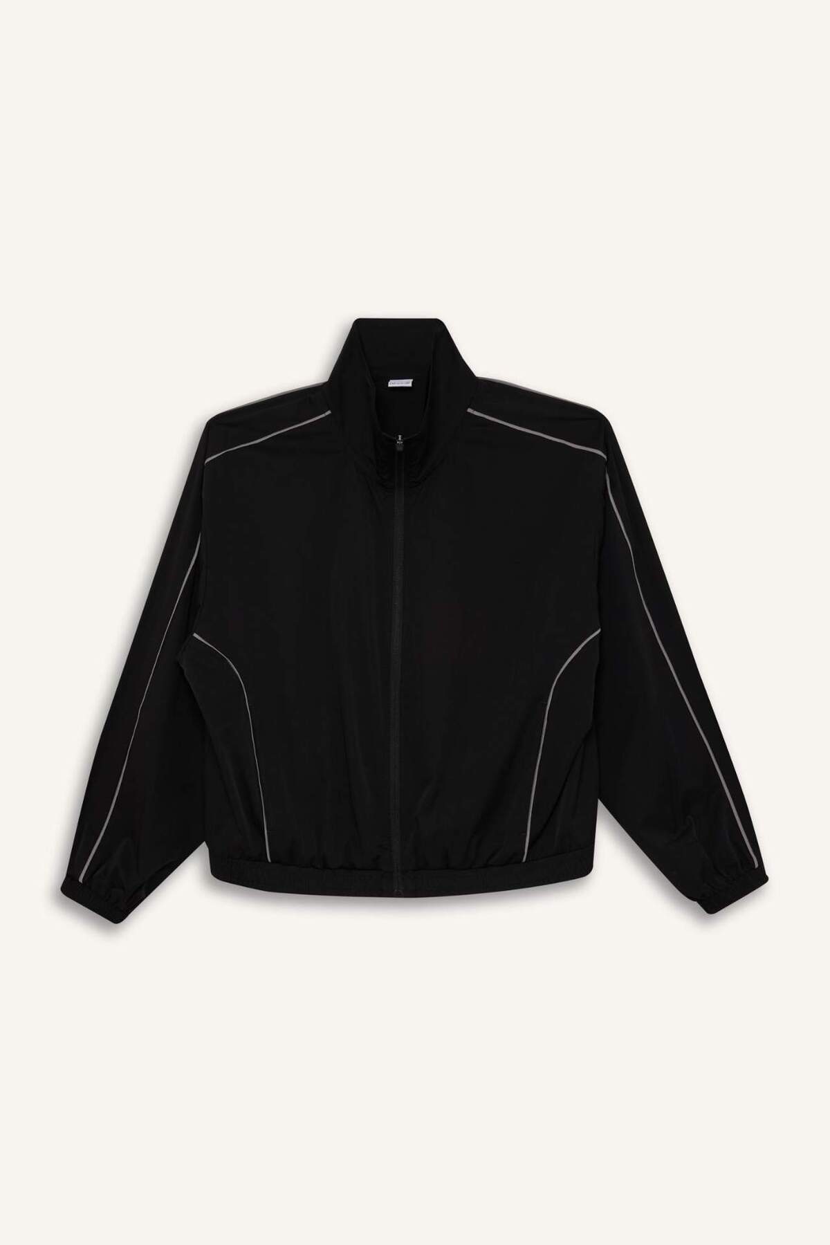 DeFacto-Defactofit - Wide Fit Cardigan with Pockets and Zipper C9625Ax25Sp 8