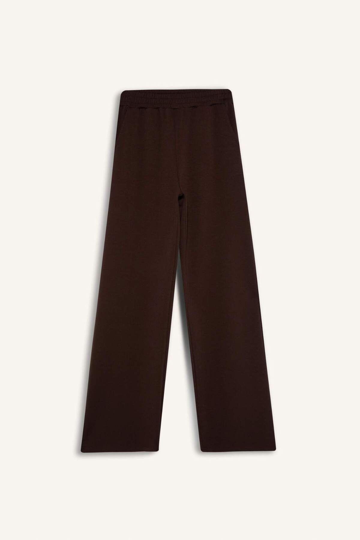 DeFacto-Schmal geschnittene Jogginghose mit weitem Bein, Basic, einfarbig, mit Taschen, elastischer Taille, weicher Griff, weites, lockeres Bein E5818AX25SP 7