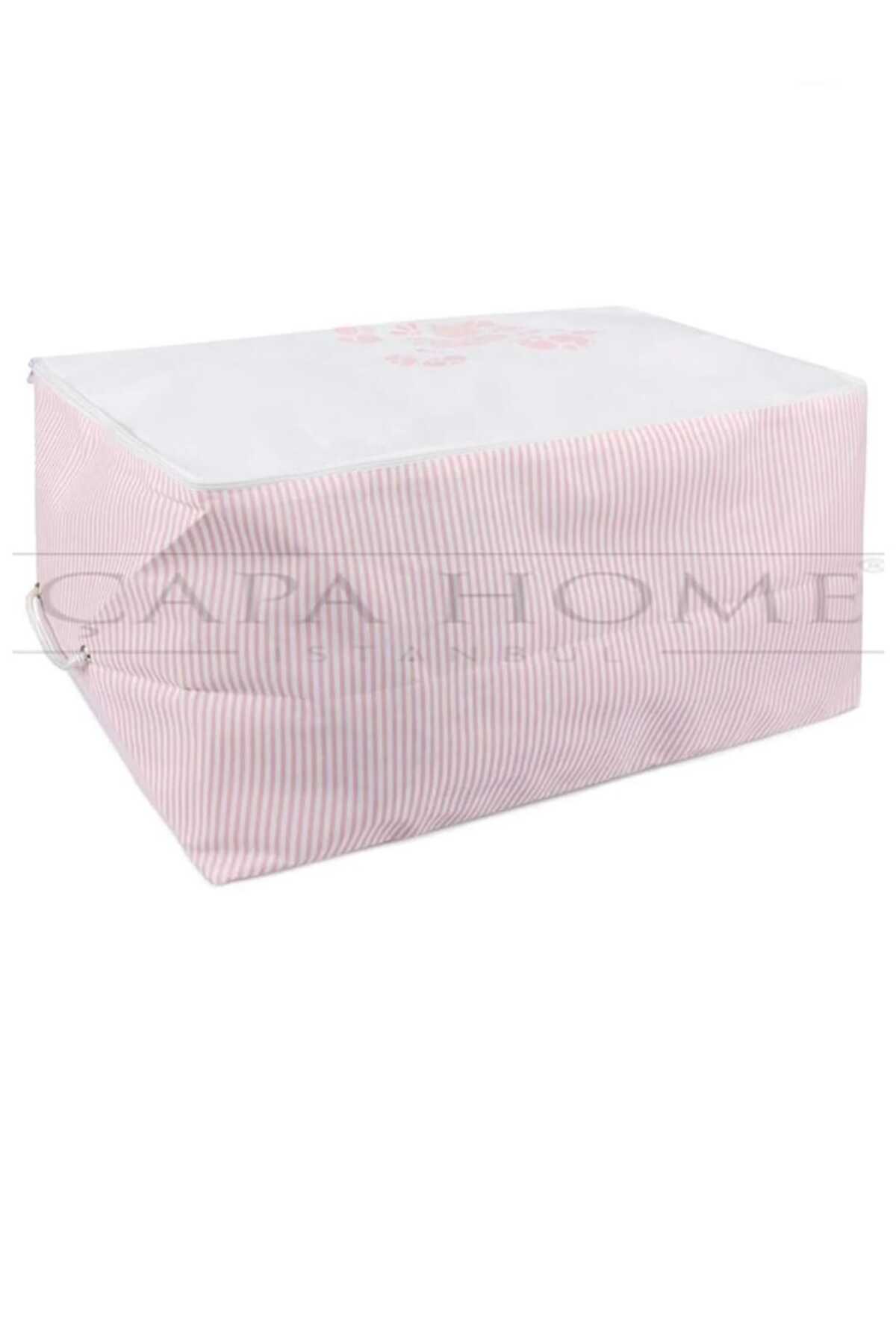 AYHOME Pembe Çeyizlik Hurçlar Plstık Kutu Çeyiz Hurcu Bebek Hurcu Kiyaftet Organizer Sert Hurç fotoğrafı 4 (önizleme)