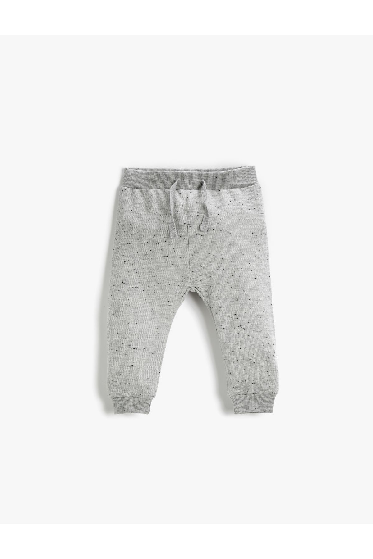 Koton-Basic Textured Jogger Sweatpants with Elastic Waist 1