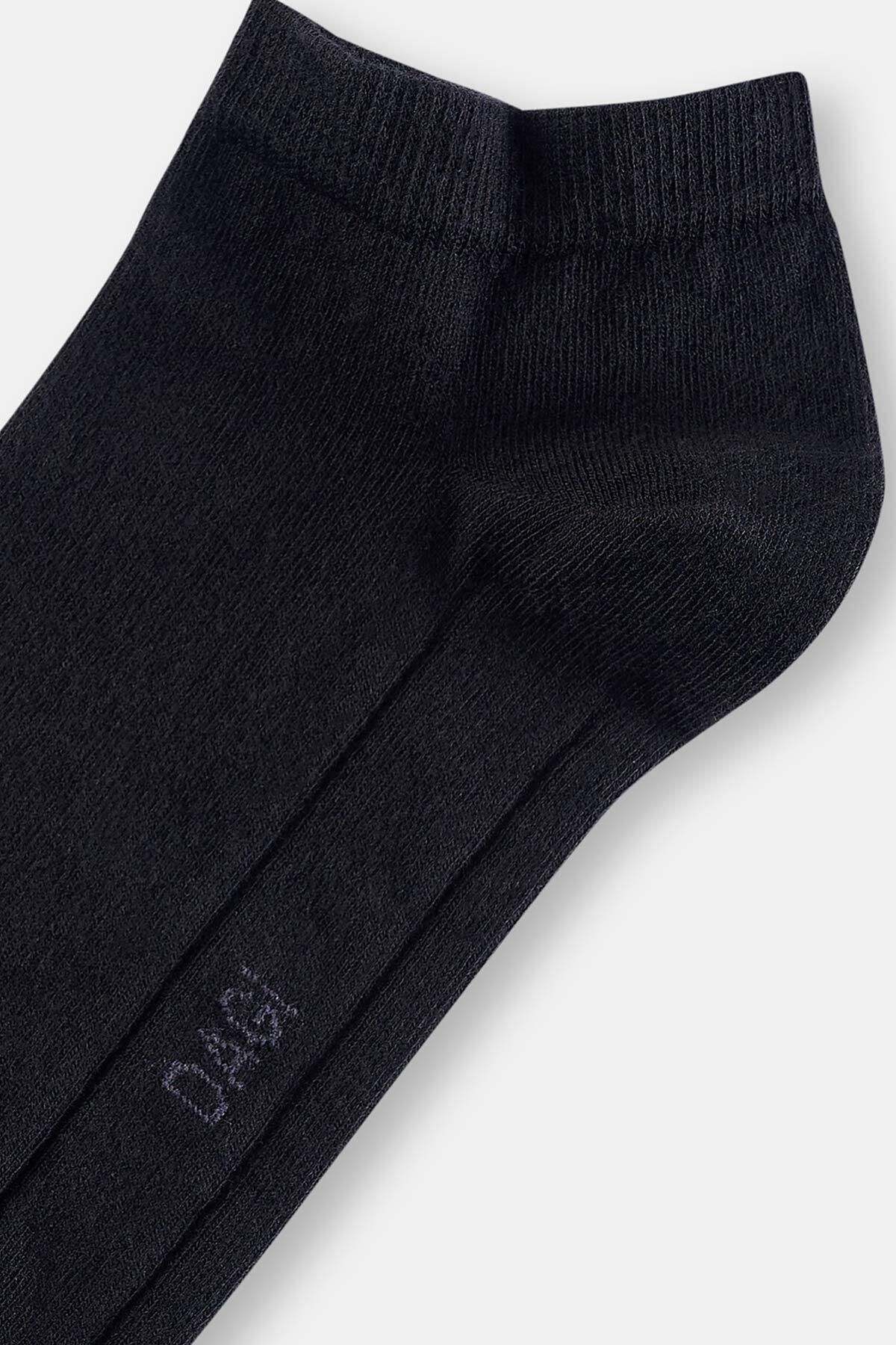 Dagi-Schwarze Booties-Socken aus Baumwolle für Herren 3