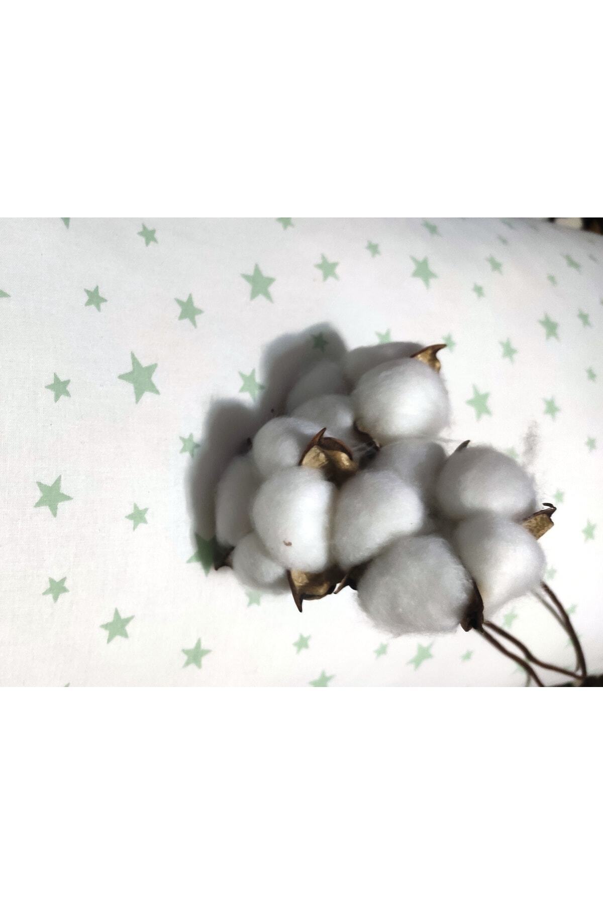 BeybiNest Hamile Destek Yastığı 120x40 Cm %100 Organik Pamuklu Kumaş Fermuarlı Astarlı Yıldız Mod fotoğrafı 3 (önizleme)