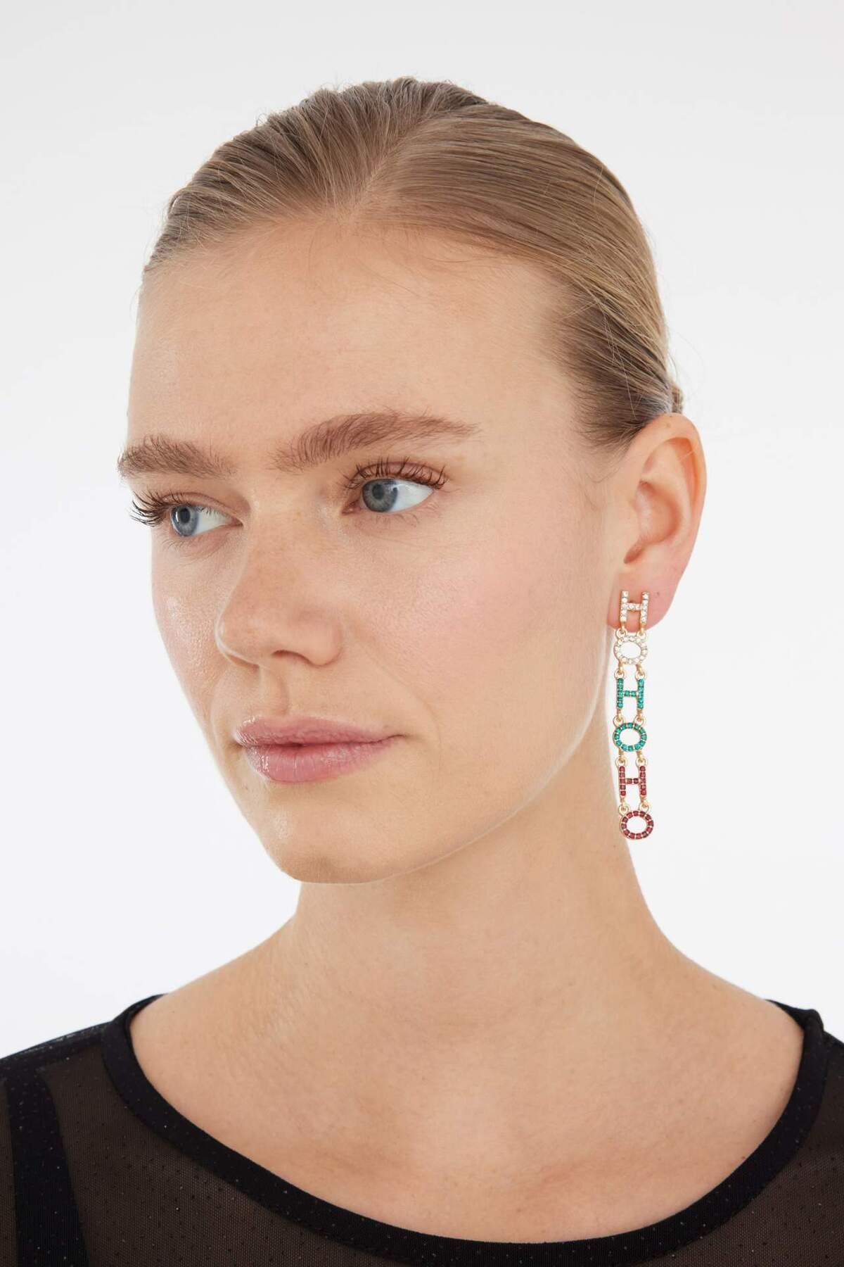 DeFacto-Damen-Ohrringe mit Neujahrsmotiv, 2er-Pack E3885AXNS 5