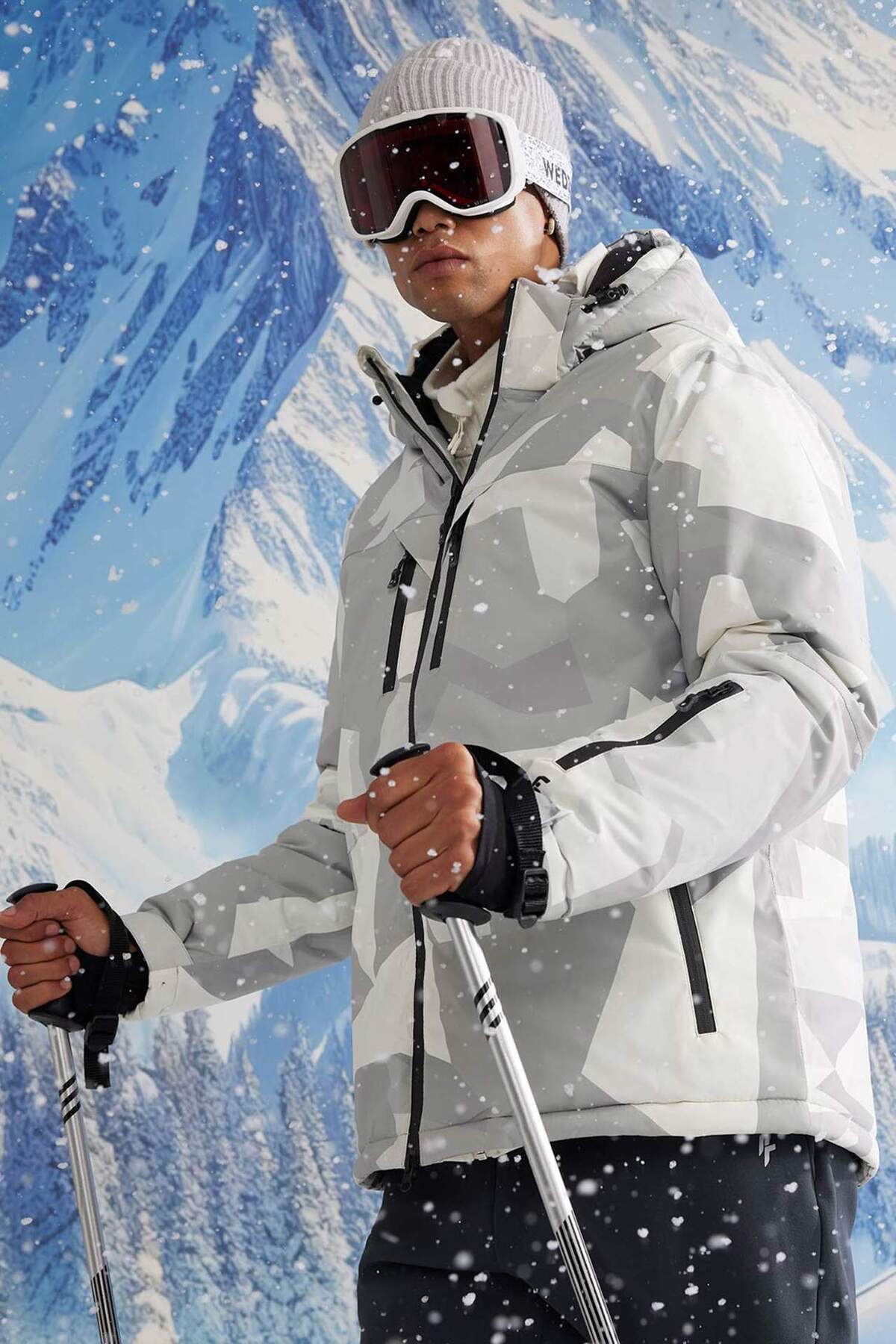 DeFacto-Defactofit Ski Coat Water Repellent Windproof Hooded Zippered Ultra-Protective A7116Ax24Wn 2
