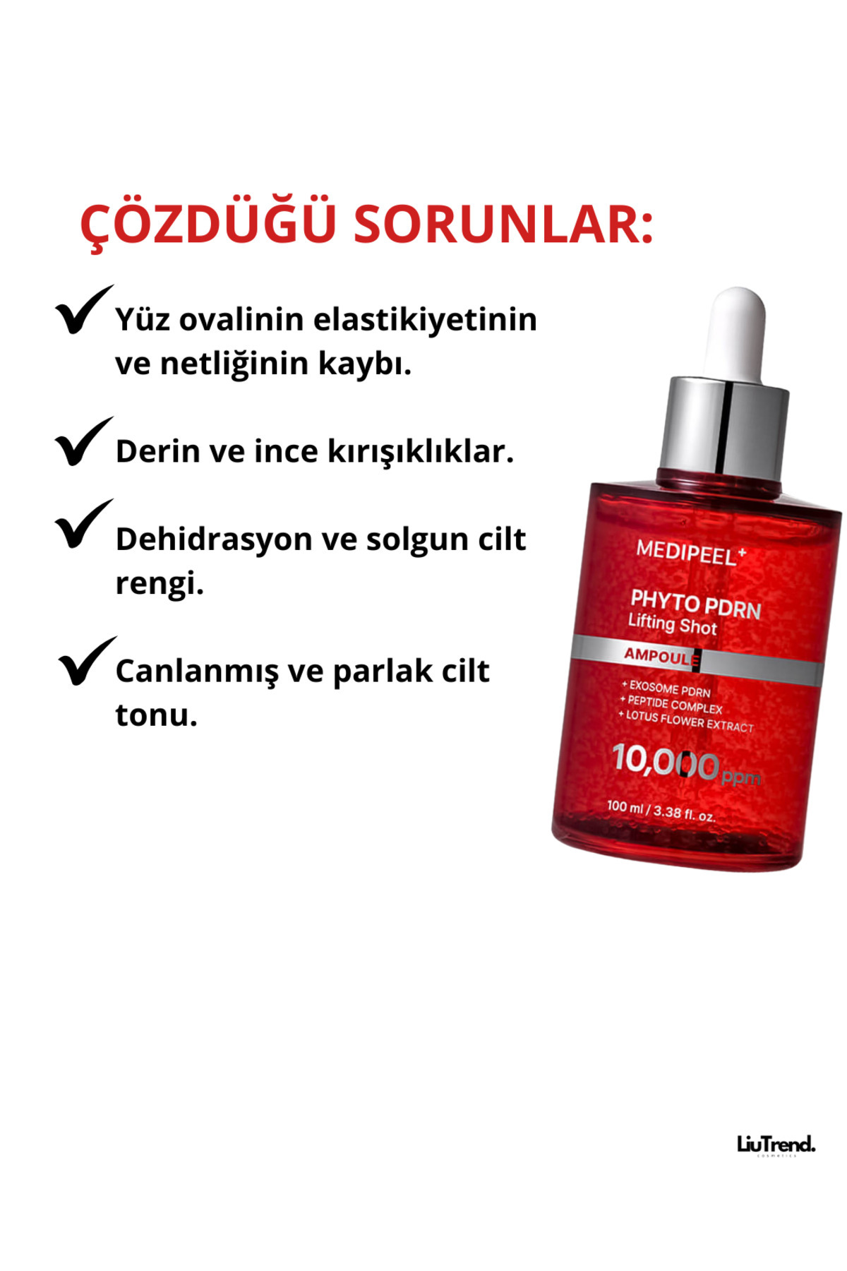 Phyto Exosome PDRN Lifting Shot Ampoule 100 ml PDRN'li Peptid Lifting Ampulü — M0302 — تصویر 5 از 7