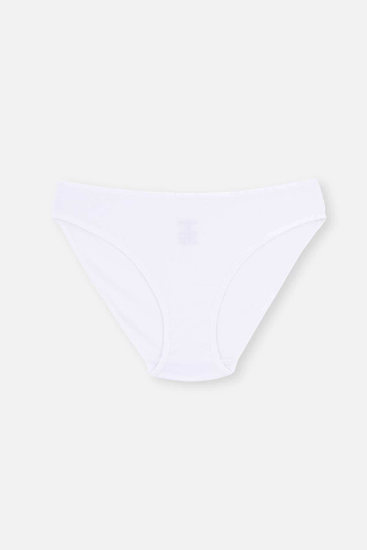 Dagi-Weißes 3-teiliges klassisches Slip-Höschen für Damen 2