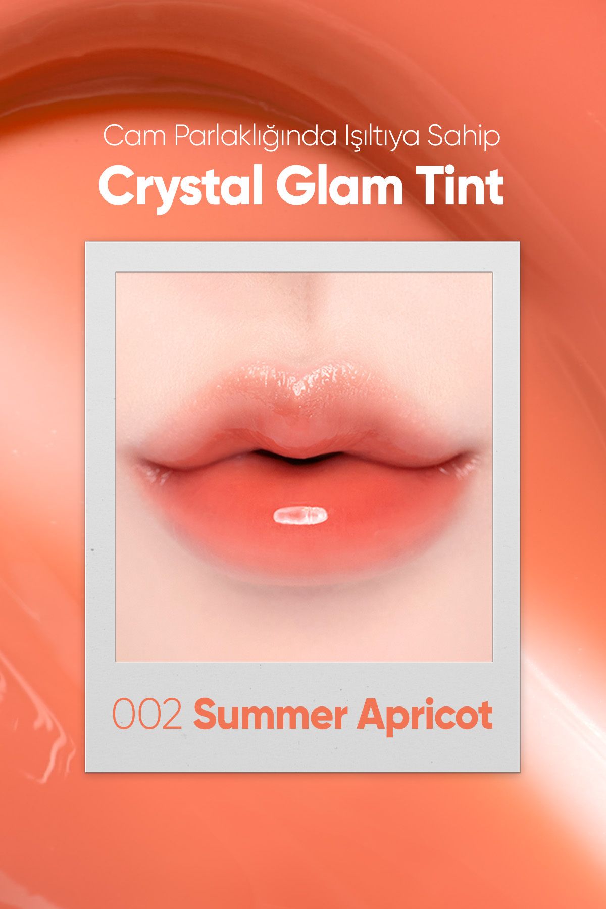 CLIO-Clio Crystal Glam Tint - Adhesiveness, Non-Giving, Intense Shining (02 Summer Apricot) 2