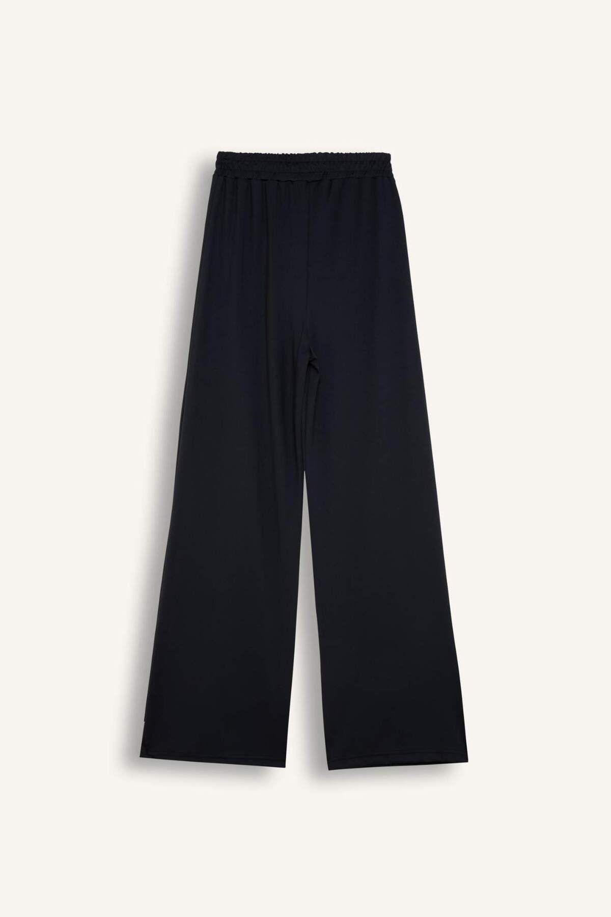 DeFacto-Jogginghose mit weitem Bein und weitem Bein, Basic, einfarbig, elastische Taille, Schnürung E3953AX24WN 8