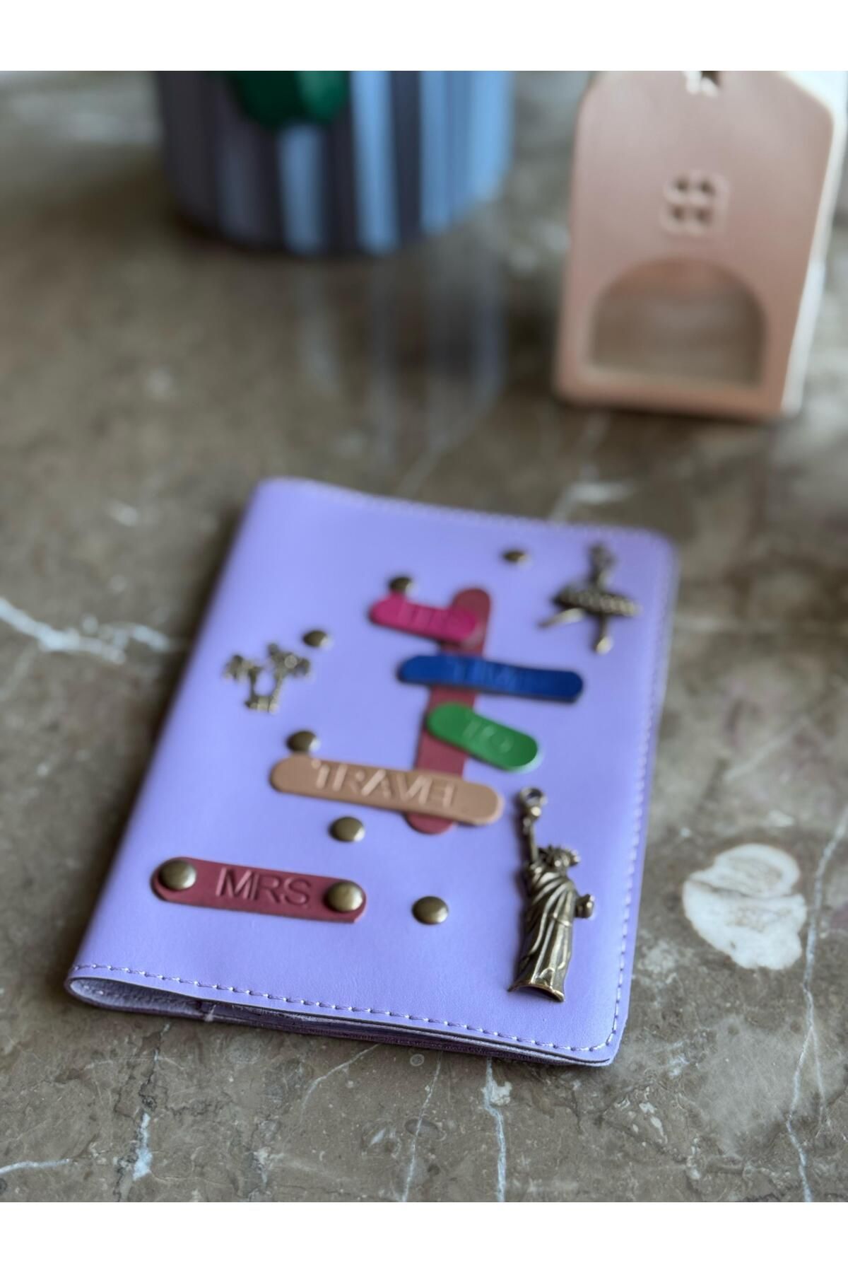 Seda Home Art-(Writing Name) Custom Designed Leather Passport Cover Case Passport Holder Travel Wallet 4