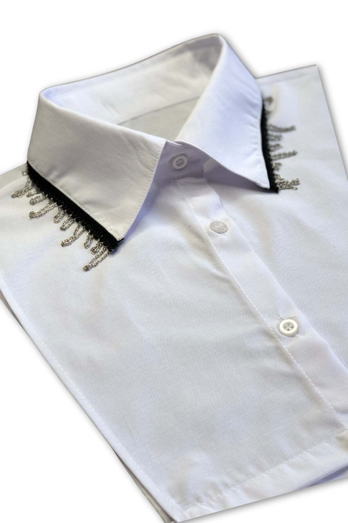 mirach-Chain white shirt collar L-XL 4