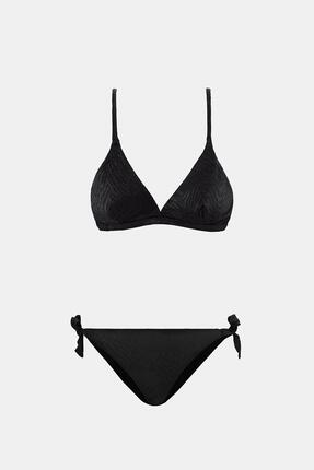Amarelle Bali Siyah Dolgusuz Üçgen Bikini Takım
