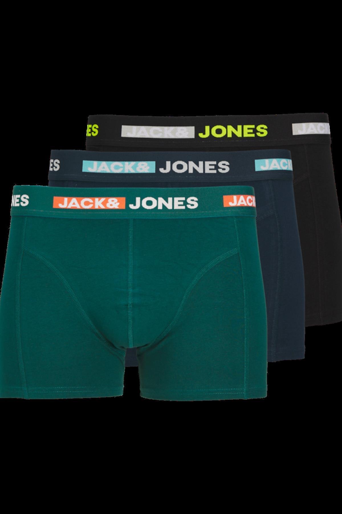 Jack & Jones-JACSCOTT SOLID TRUNKS 3 PACK SN SİYAH12260058 1