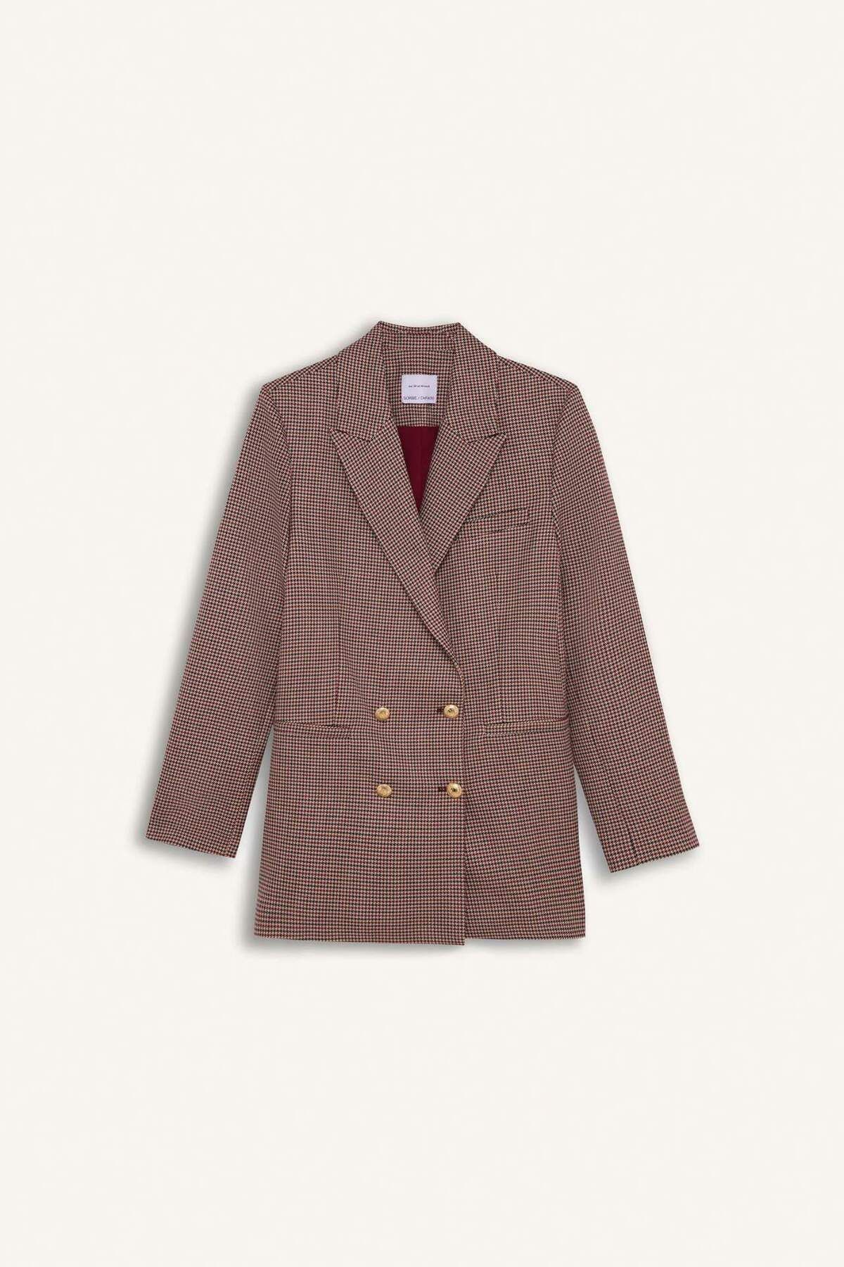 DeFacto-Sorbe X Regular Fit Jacket Collar Pattern Button Blazer Jacket D9883Ax24Au 8