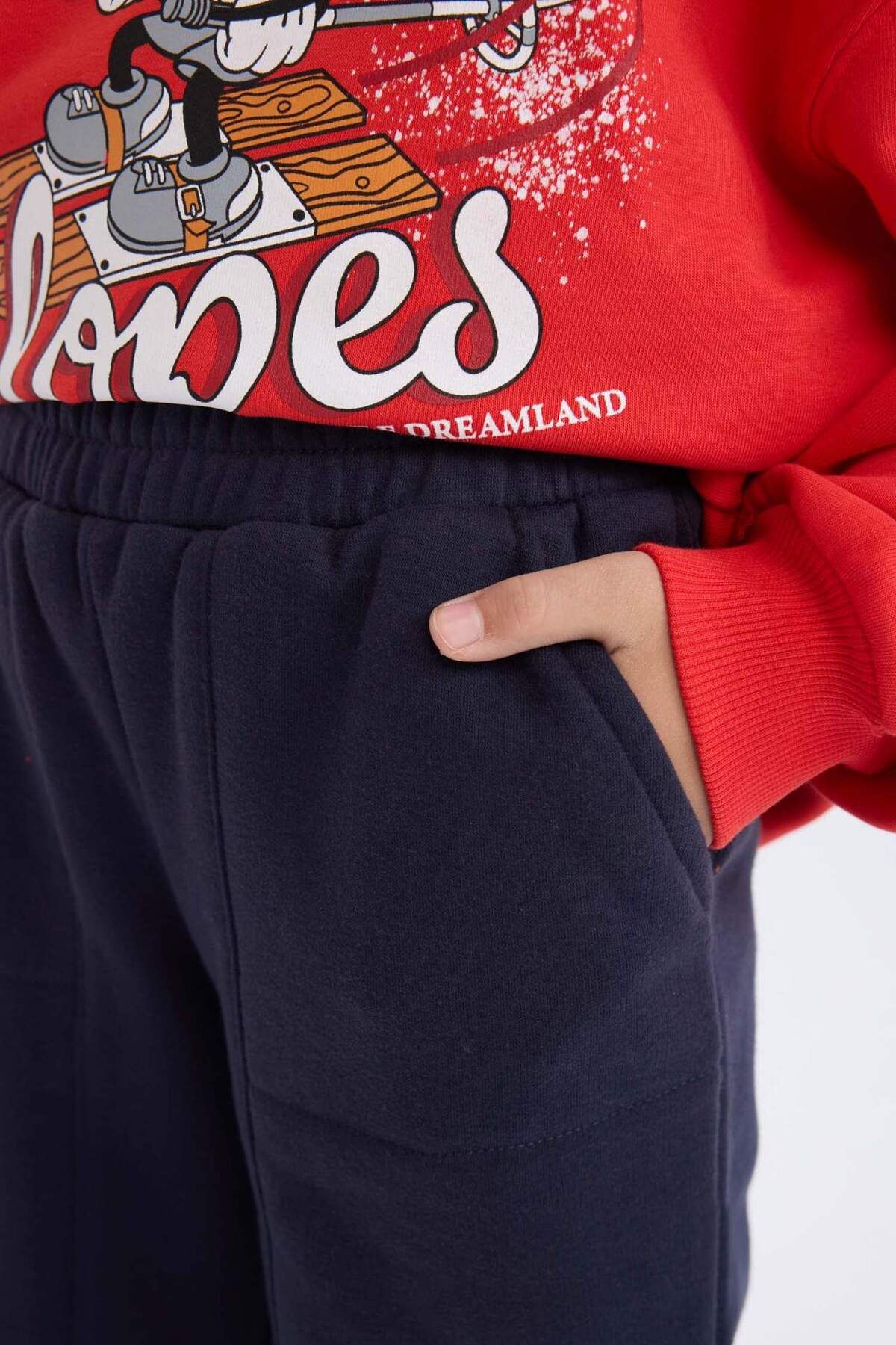 DeFacto-Mädchen-Basic-Jogginghose mit elastischem Bund und Taschen D3840A824WN 5