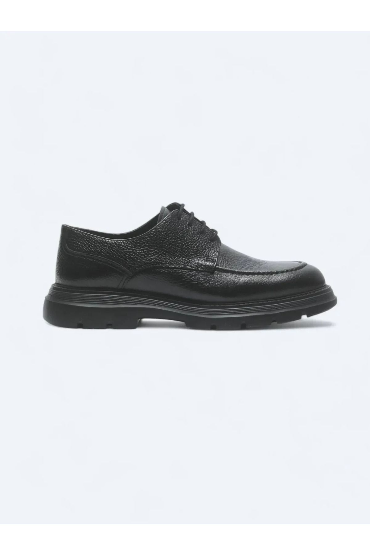 Kip-Black Leather Smart Casual Shoes 1