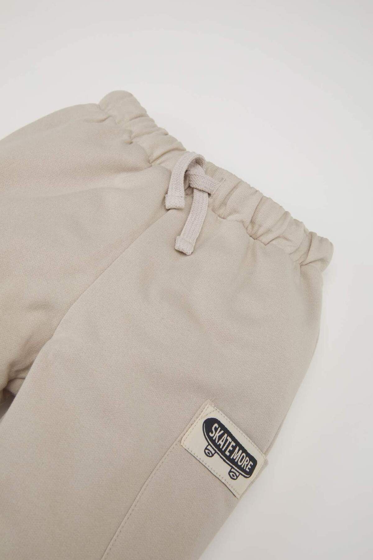 DeFacto-Baby Boy Label Printed Elastic Waist Sweatpants D7635A524Wn 2