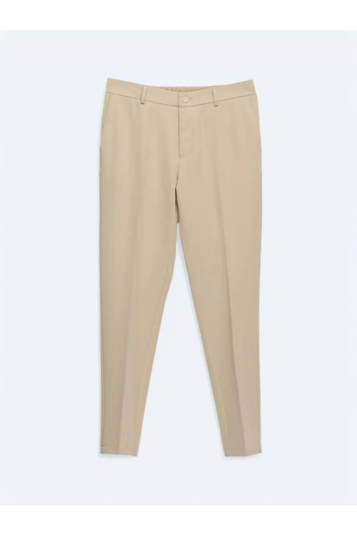 Kip-Beige Woven Jogging Fit Casual Trousers 6
