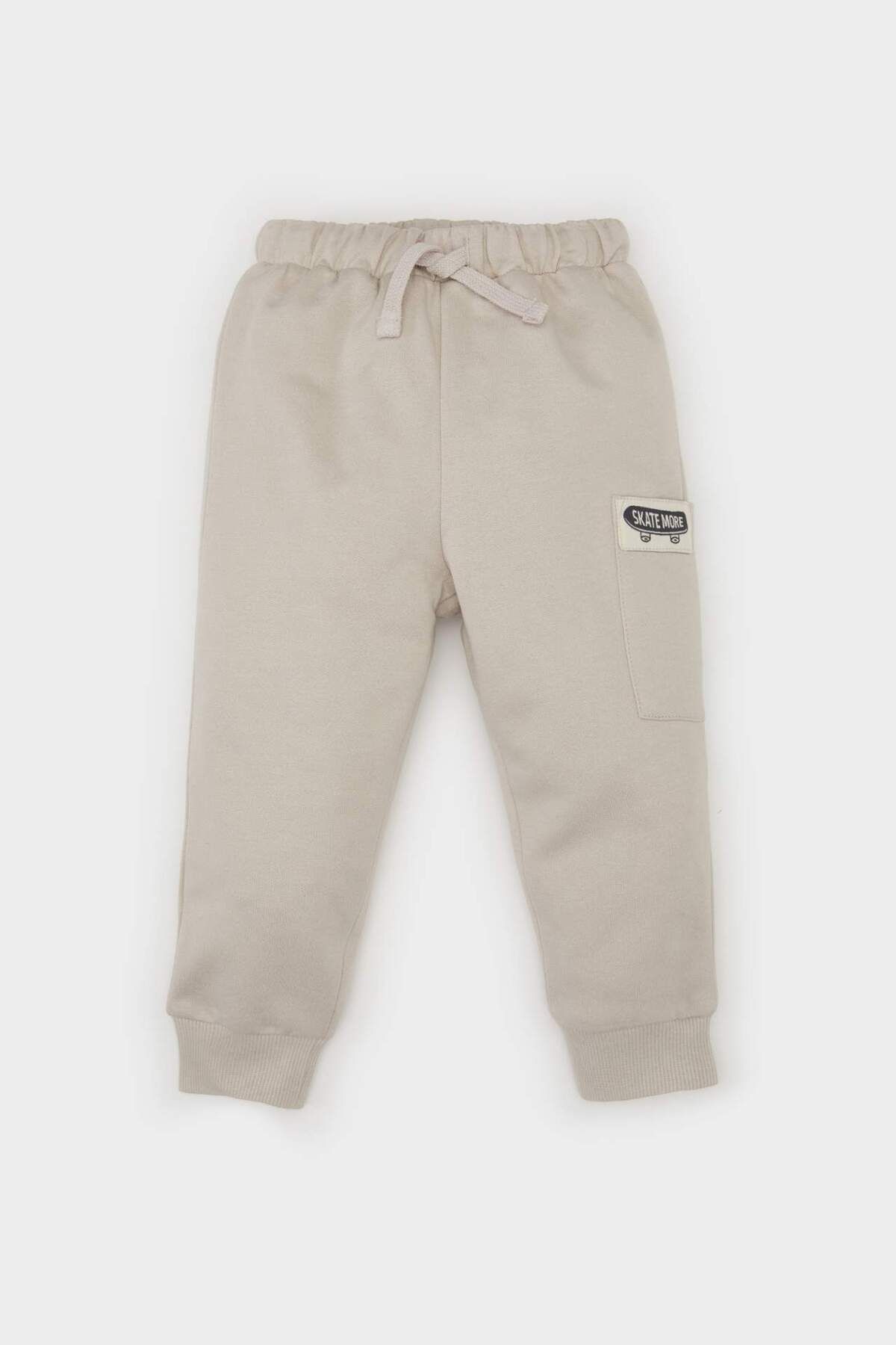 DeFacto-Baby Boy Label Printed Elastic Waist Sweatpants D7635A524Wn 1